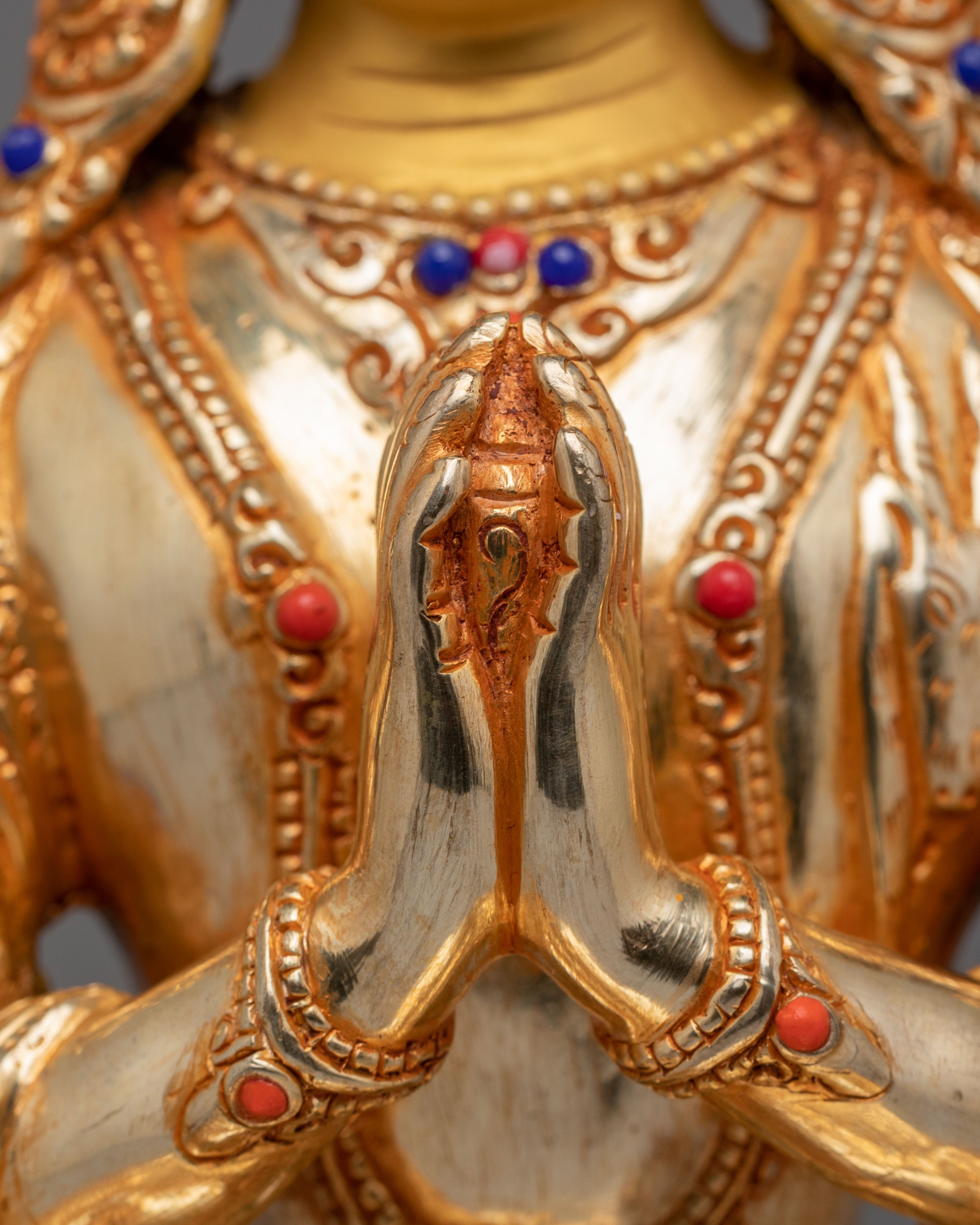 Traditional Chenrezig Altar Sculpture | Bodhisattva of Compassion