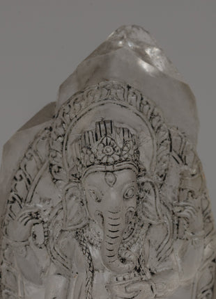 Crystal Hand-Carved Ganesh Statue for Prosperity | Protector Deity Figurine