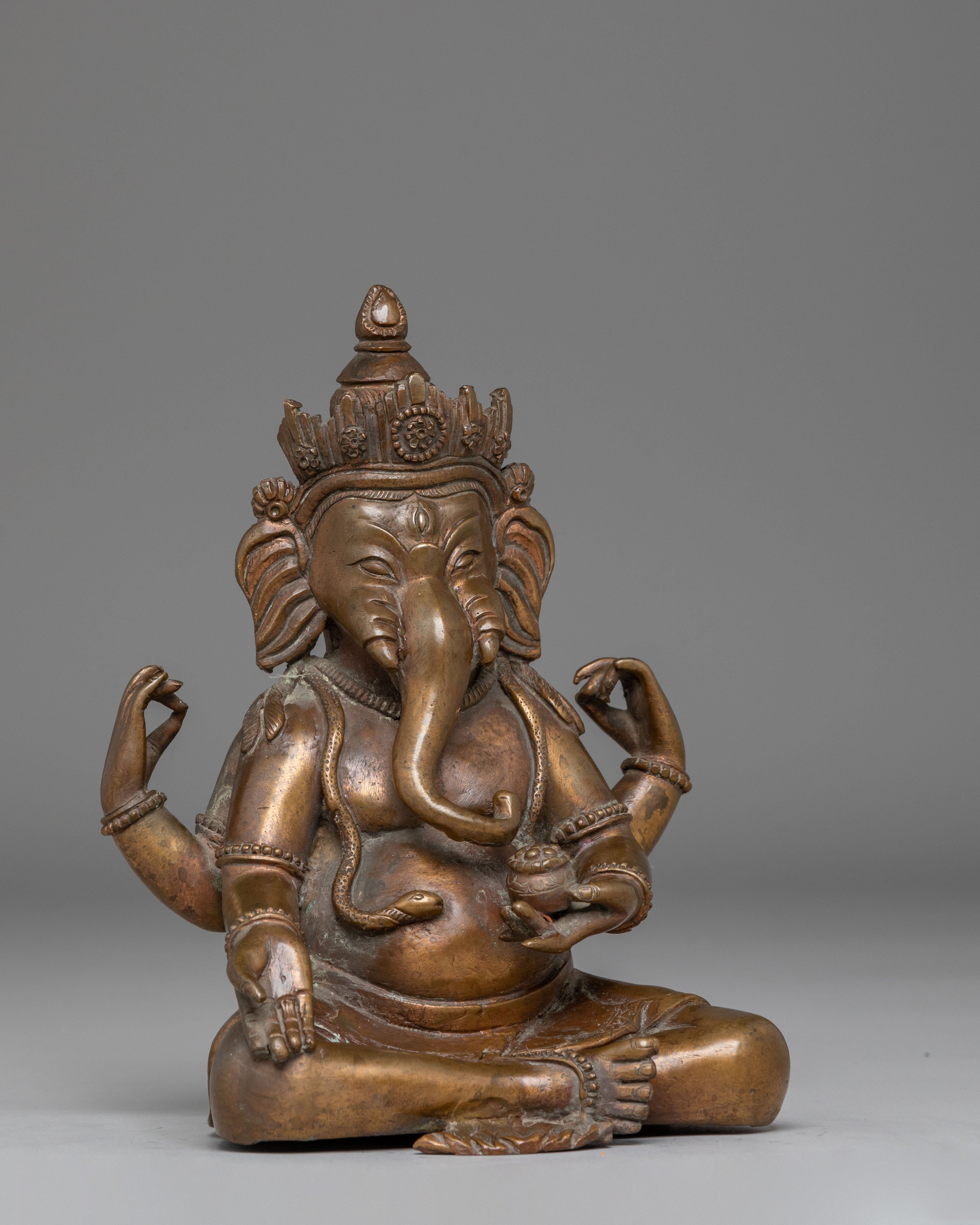 Copper Statue of Ganesh | The Remover of Obstacles