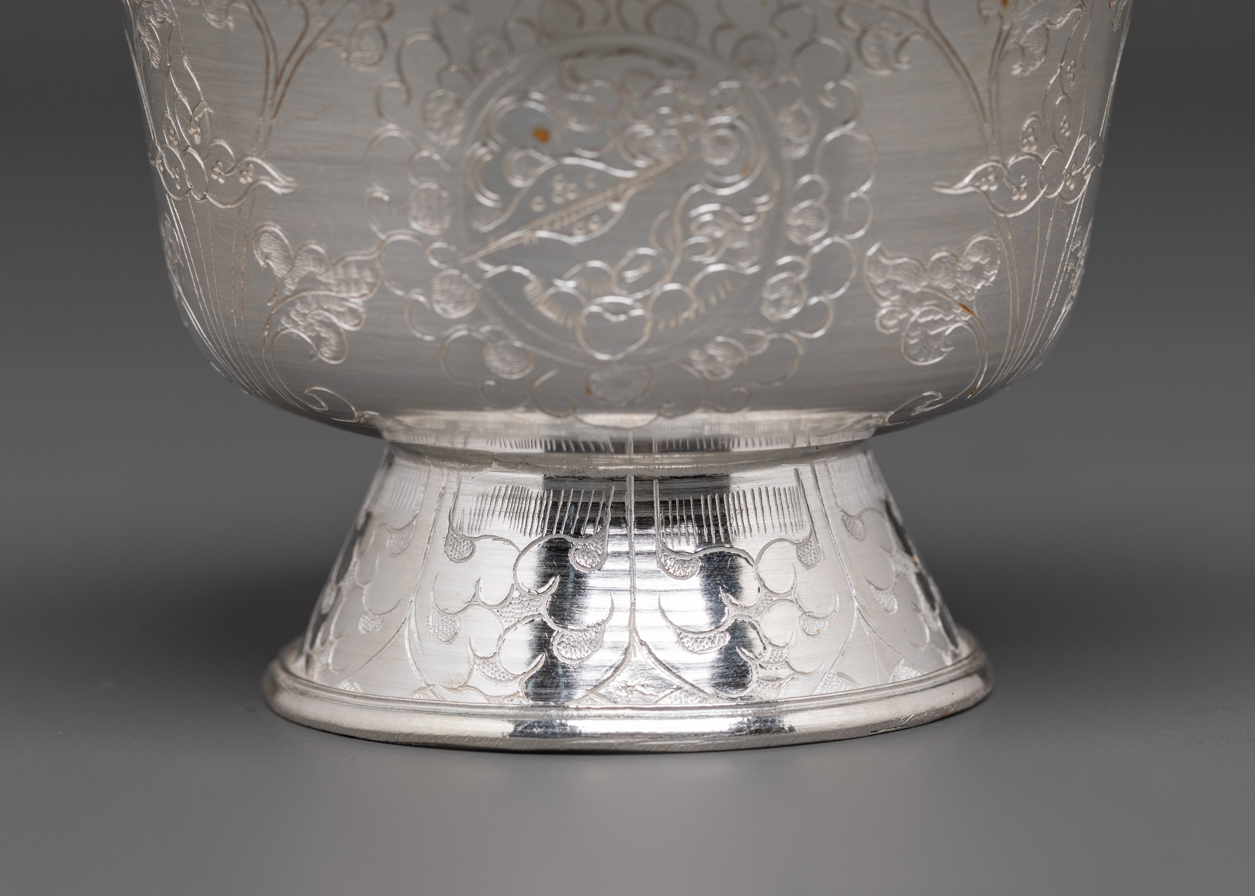 Ceremonial Silver Offering Bowls Set | Sacred Offering Bowls For Meditation