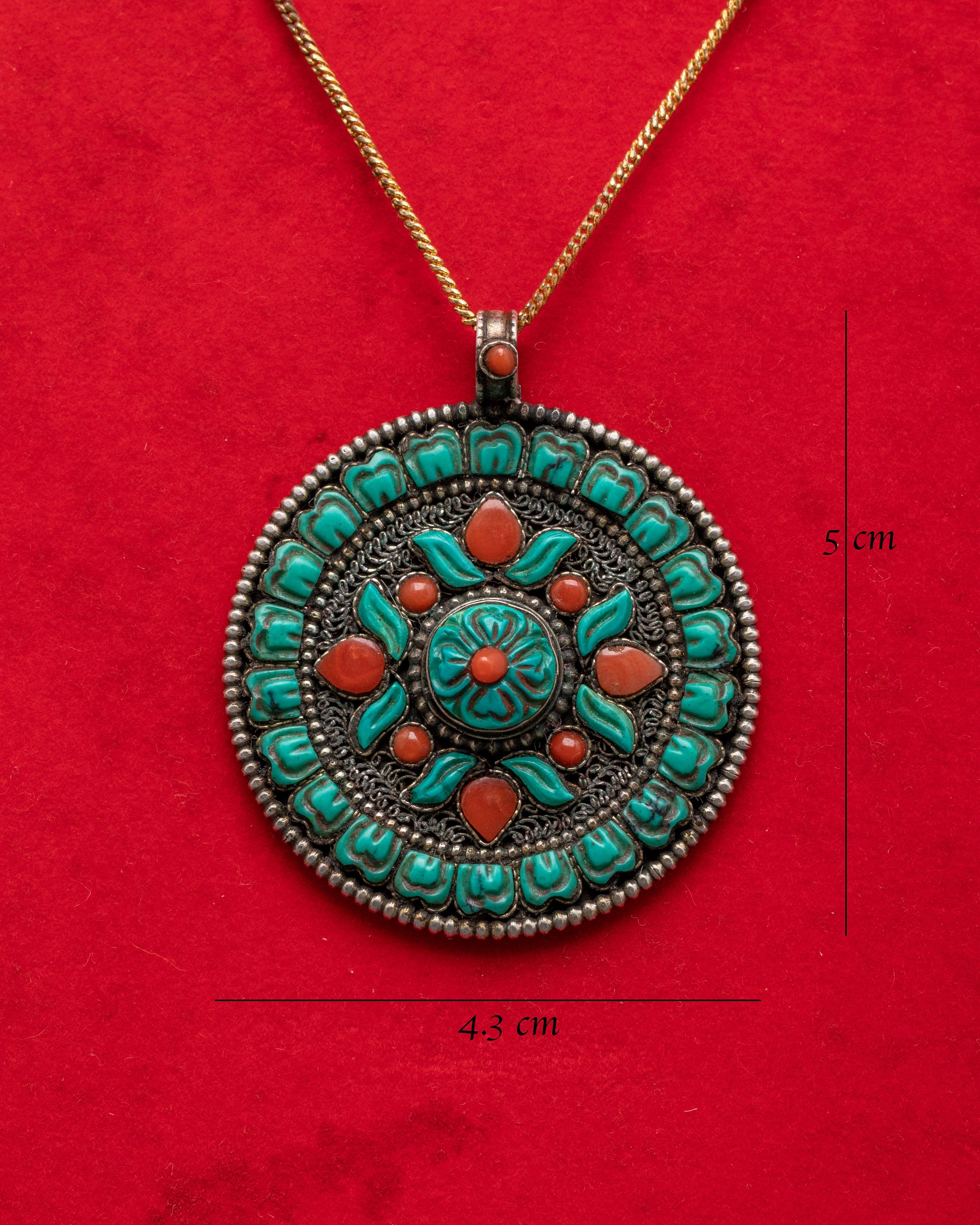 Tibetan Buddhis Pendant | Spiritual Jewelry