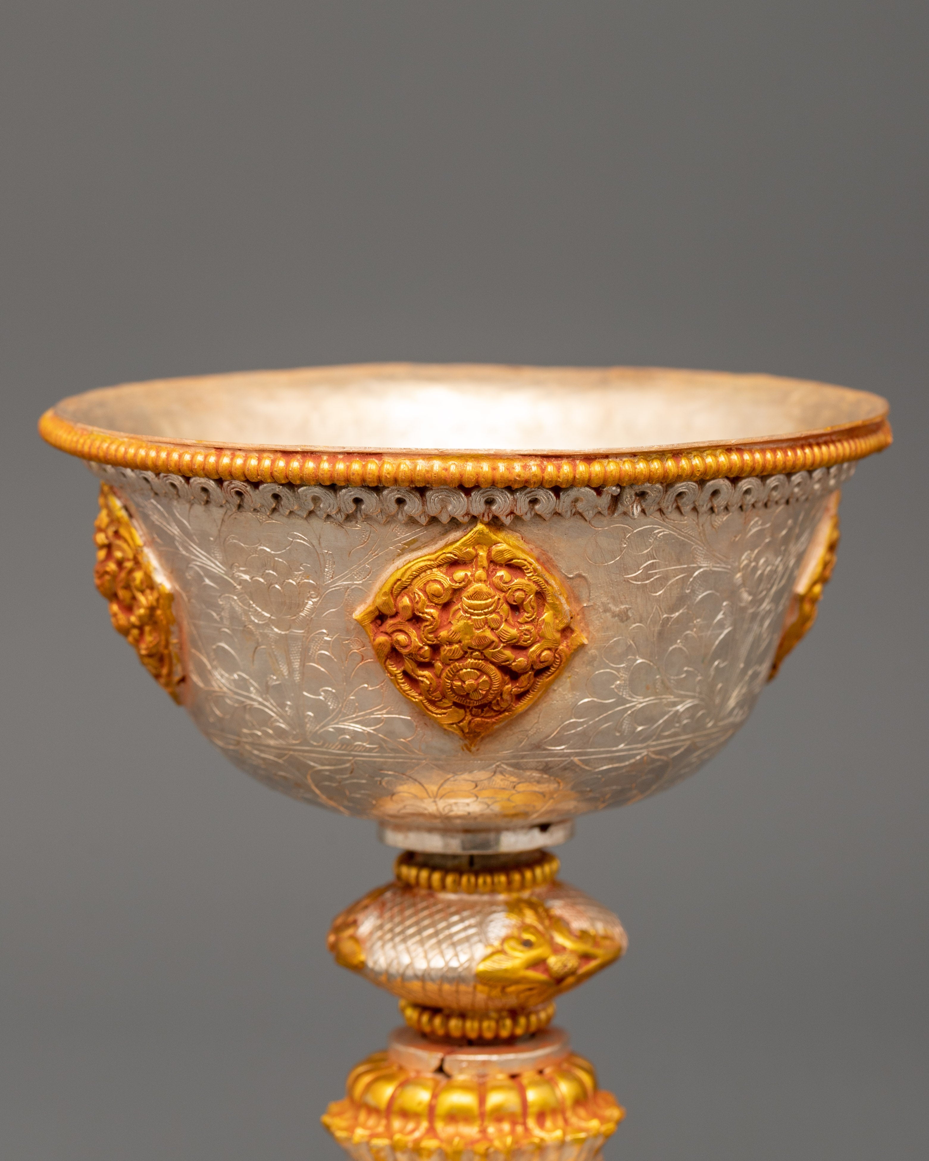 Copper Butter Lamp for Shrine | Traditional Artwork