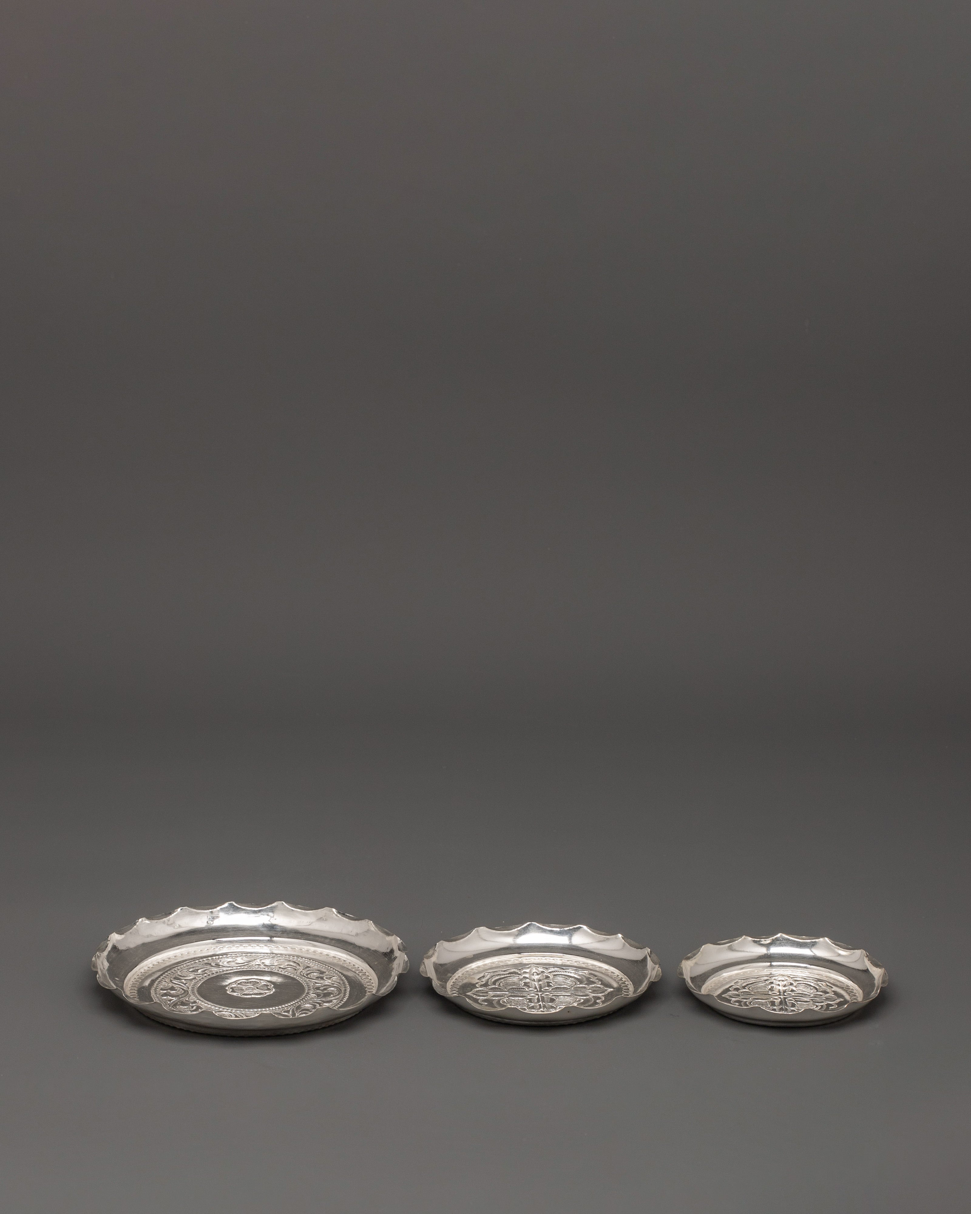 Silver Puja Thali Set | Ideal for Altar or Temple Ceremonies
