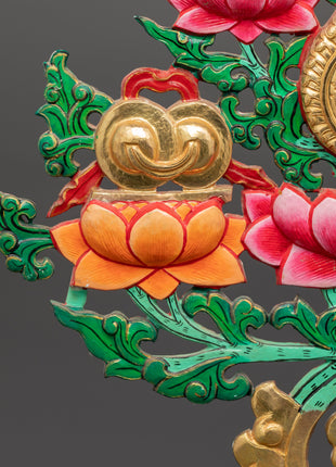 Tibetan Melong Home Decor | Copper Home Altar Art