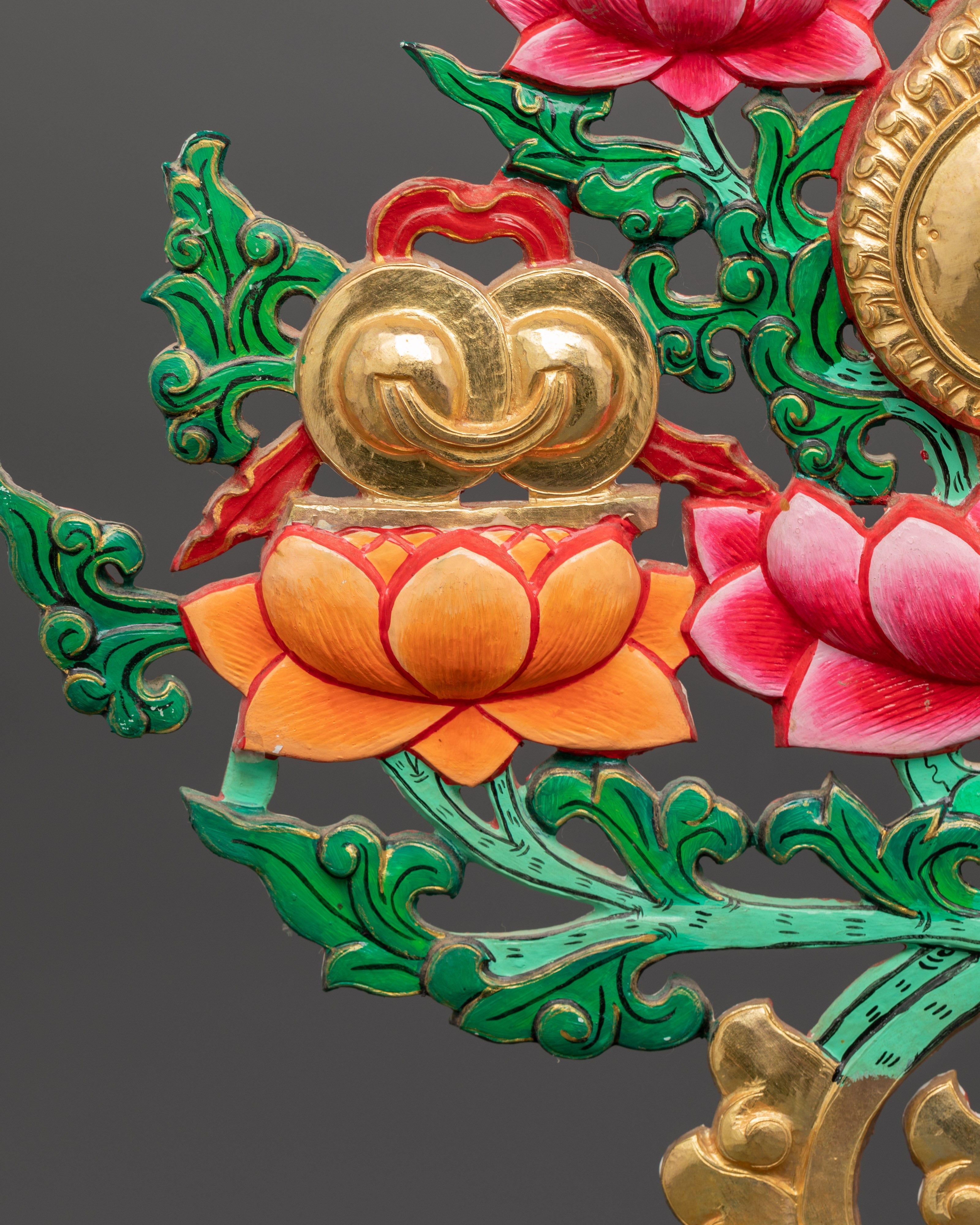 Tibetan Melong Home Decor | Copper Home Altar Art
