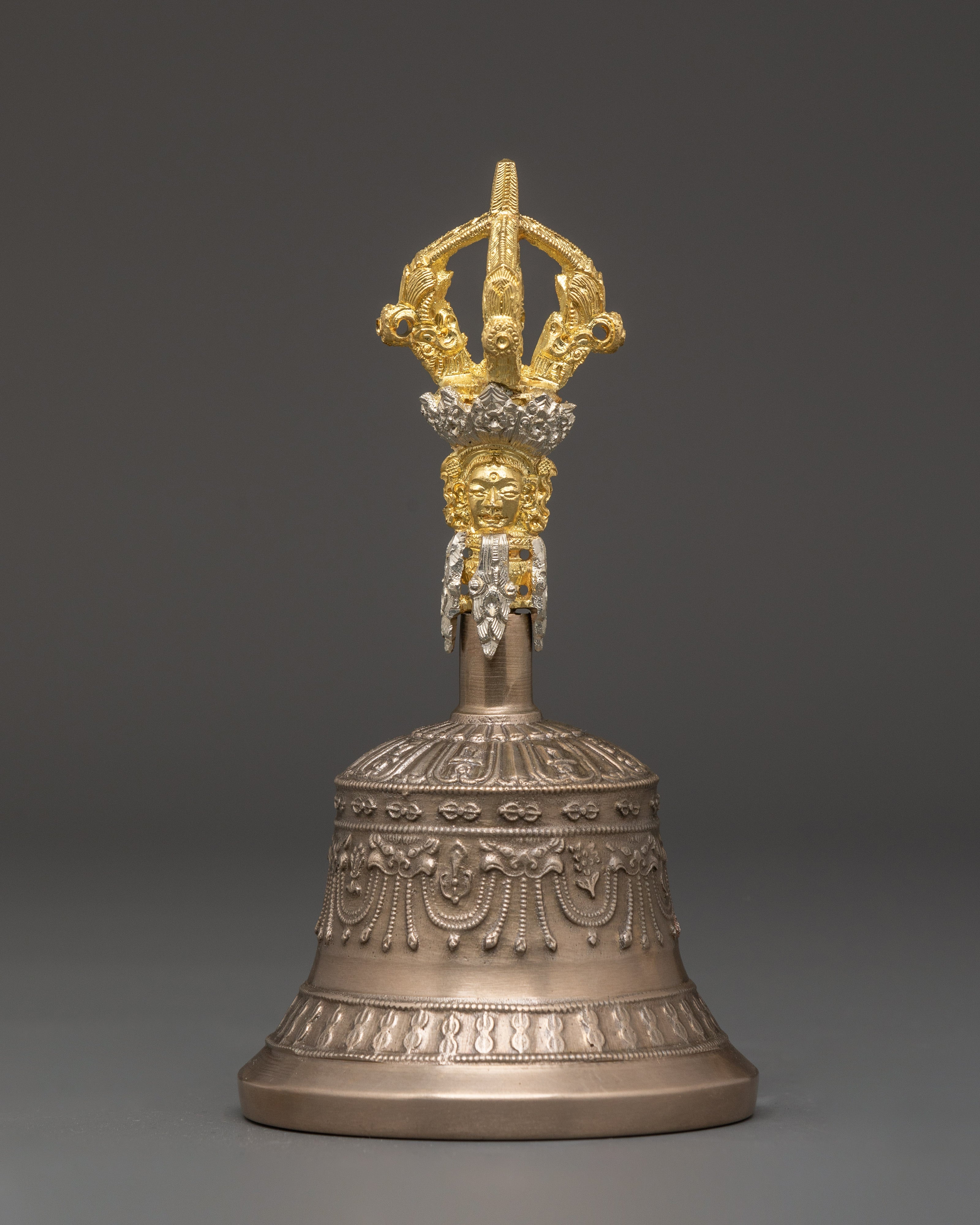 Traditional Tibetan Bell and Vajra Set | Handcrafted Ritual Tools