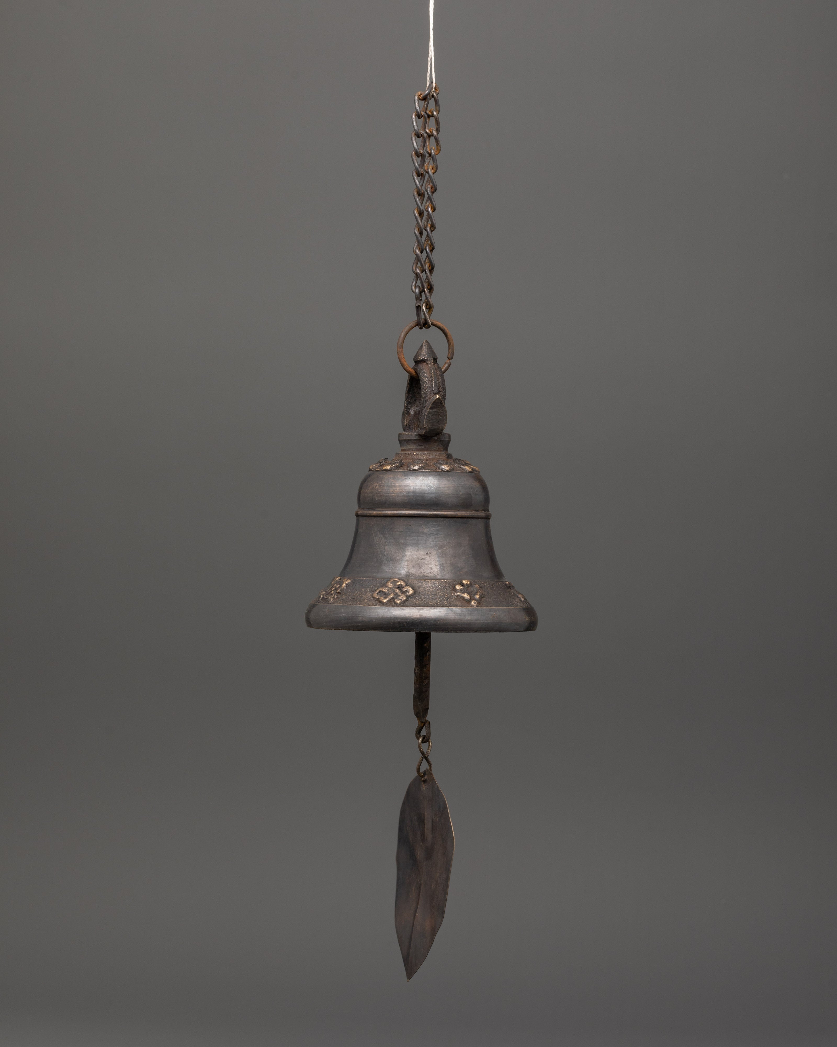 Brass Hanging Bell for Altar | Symbol of Awakening and Spiritual Clarity