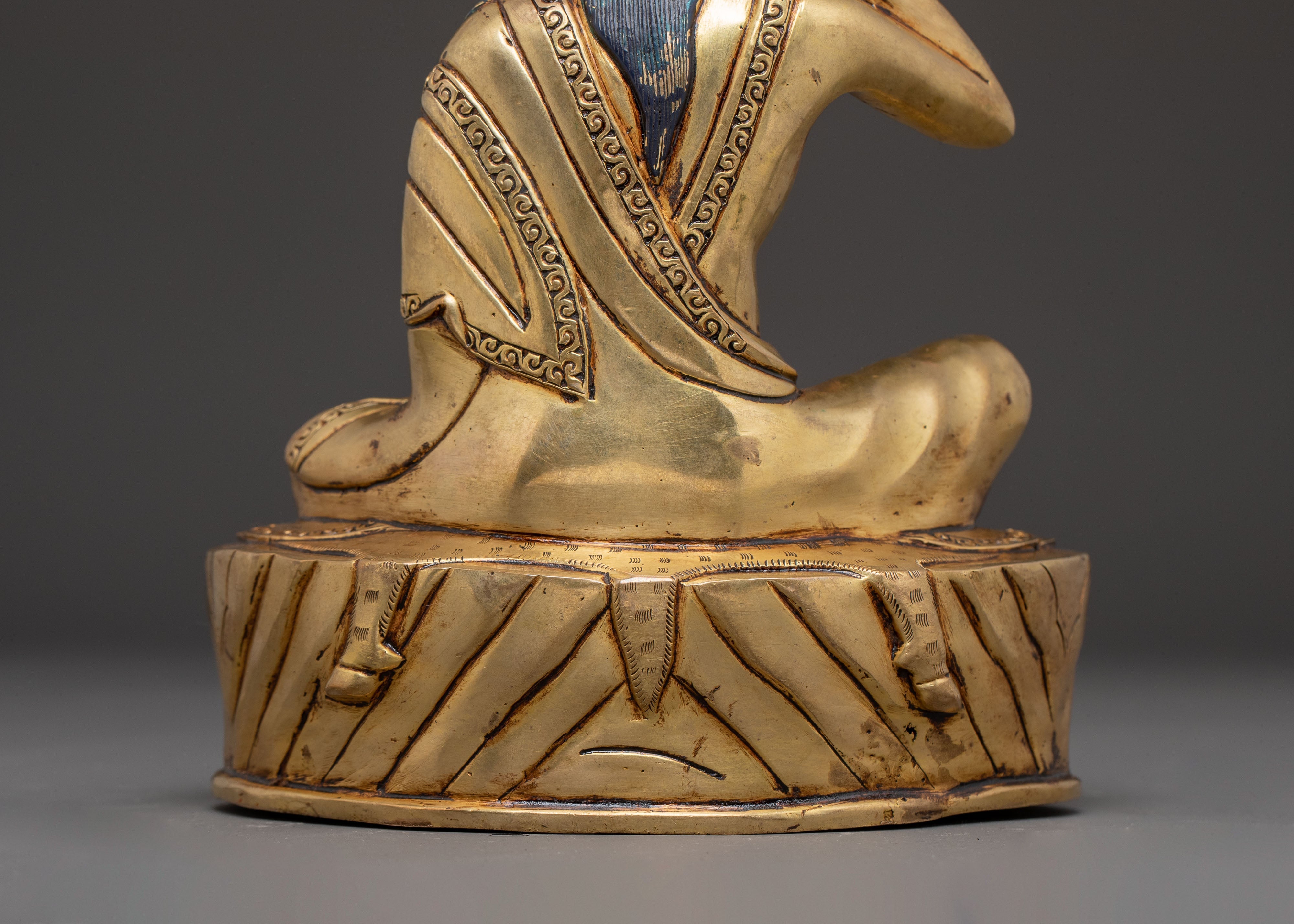 Sacred Golden Statue of Milarepa | Path to Enlightenment