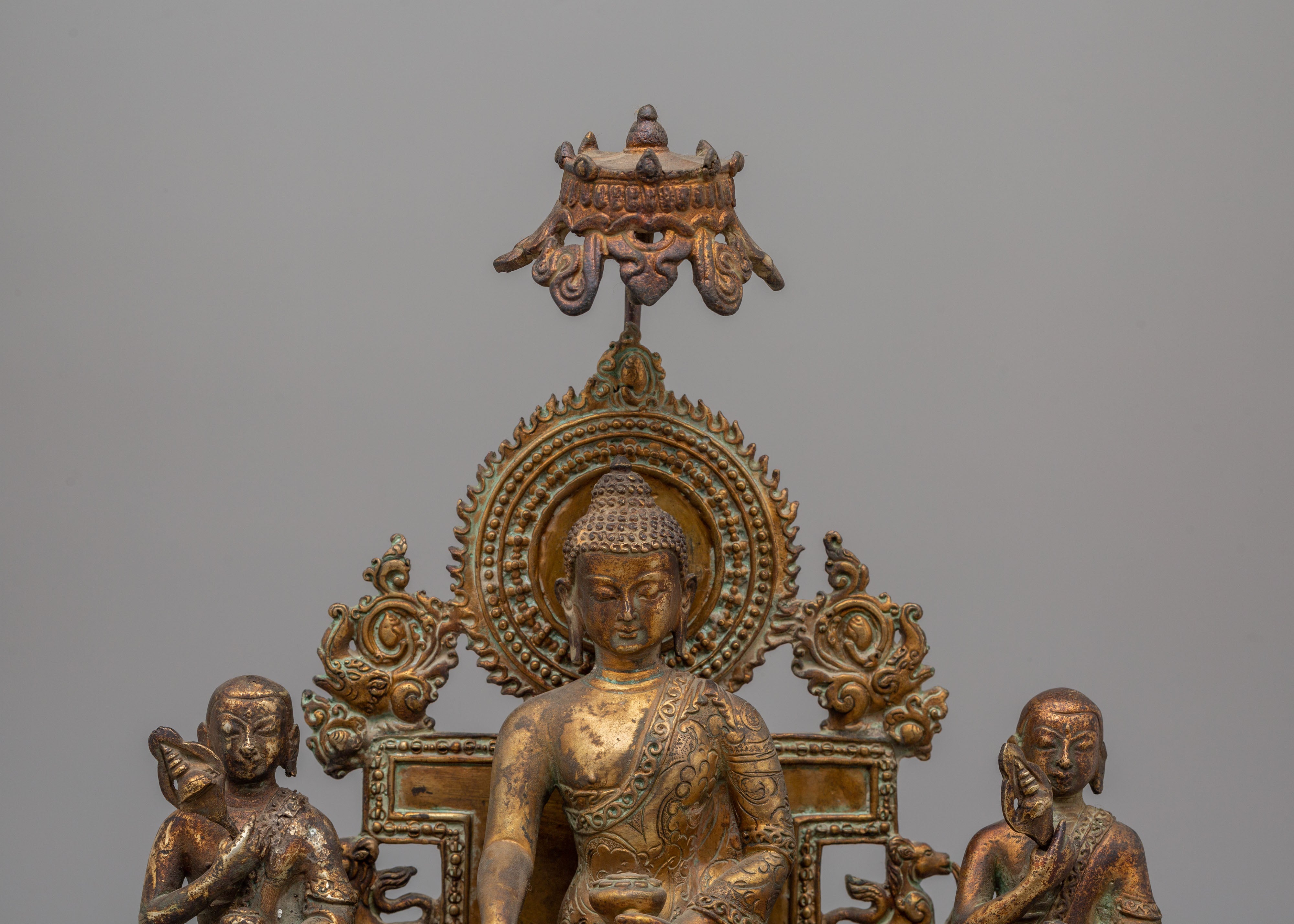 Shakyamuni Buddha With Disciples Statue | Ideal for Home Decor &amp; Meditation