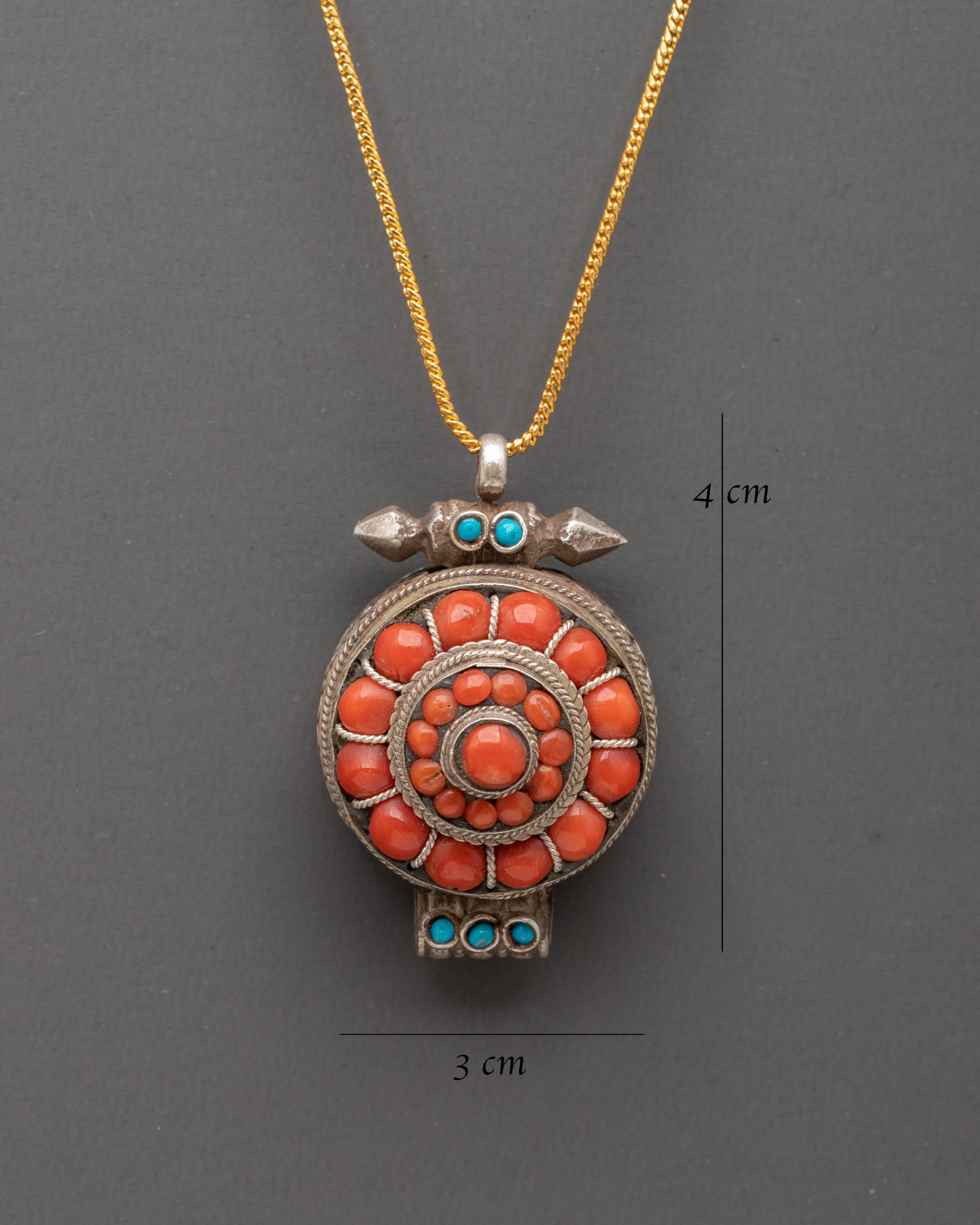 Handcrafted Ghau-Box Tibetan Pendant | Pendant for Protection