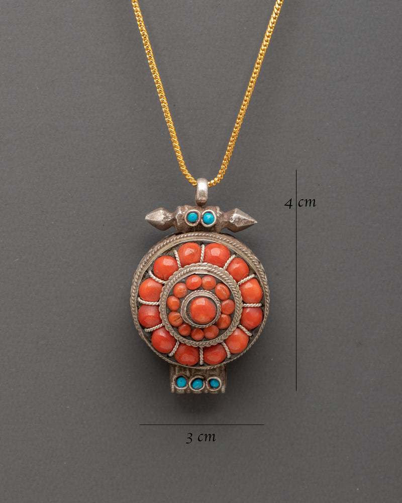 Handcrafted Ghau-Box Tibetan Pendant | Pendant for Protection