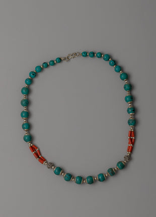 Beaded Necklace Turquoise and Coral | Jewelry for Style and Spirituality