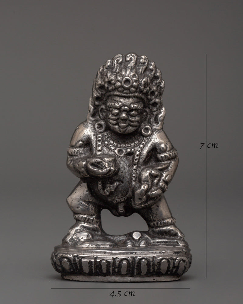 Black Dzambhala Figurine | Hindu God of Wealth Kubera