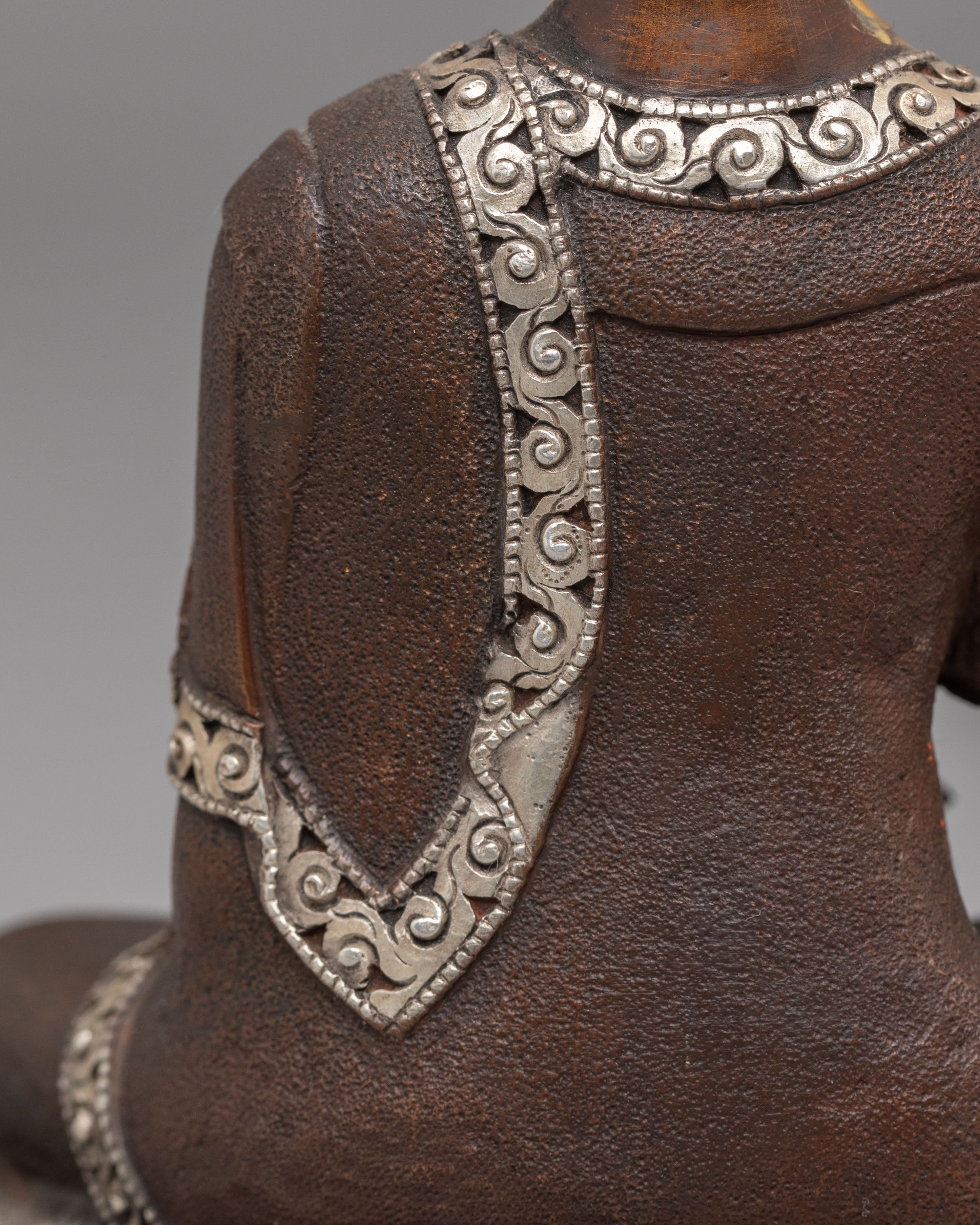 Handcrafted Tibetan Medicine Buddha Sculpture | Copper Buddhist Statue