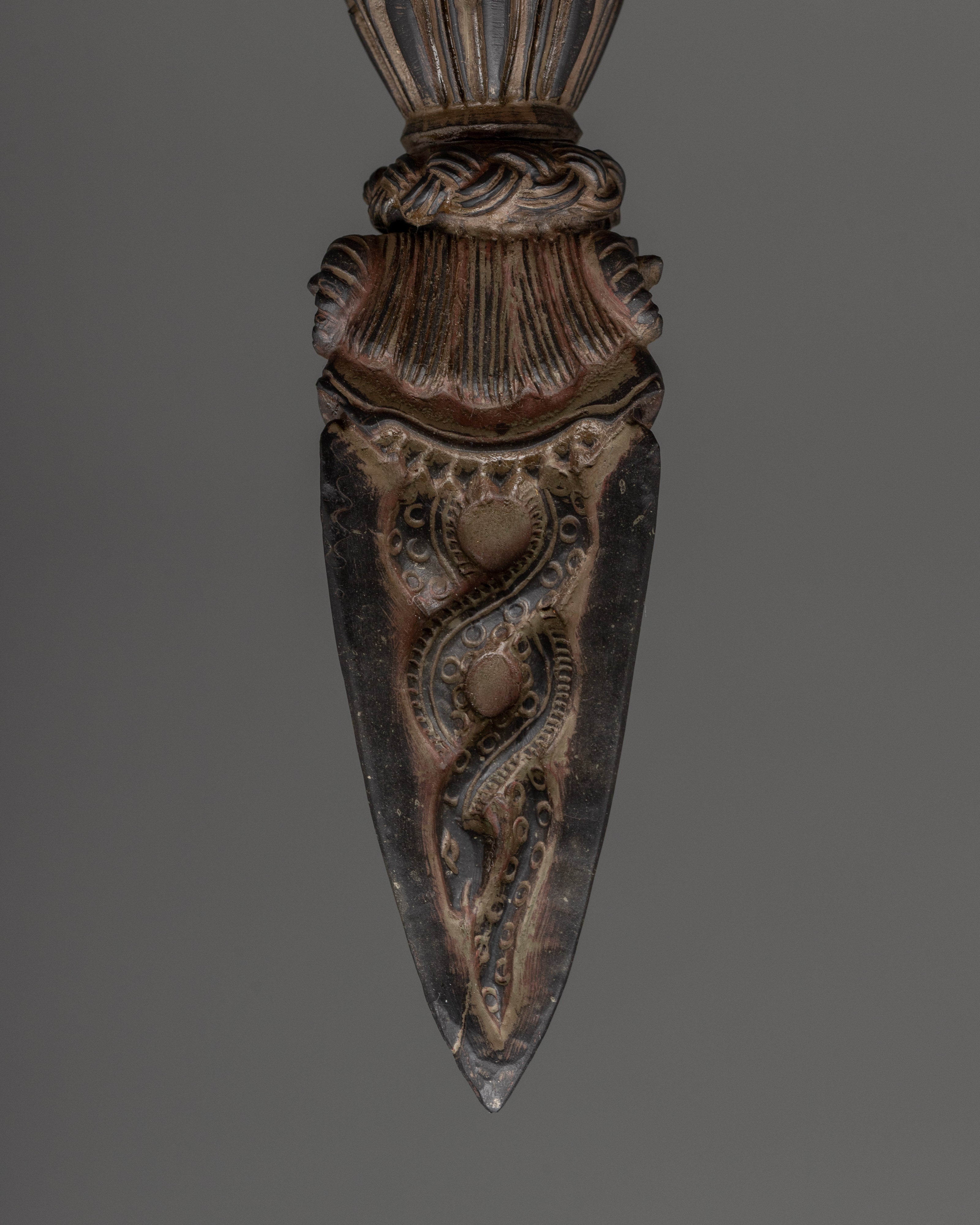 Tibetan Phurba with Stand | Ritual Dagger