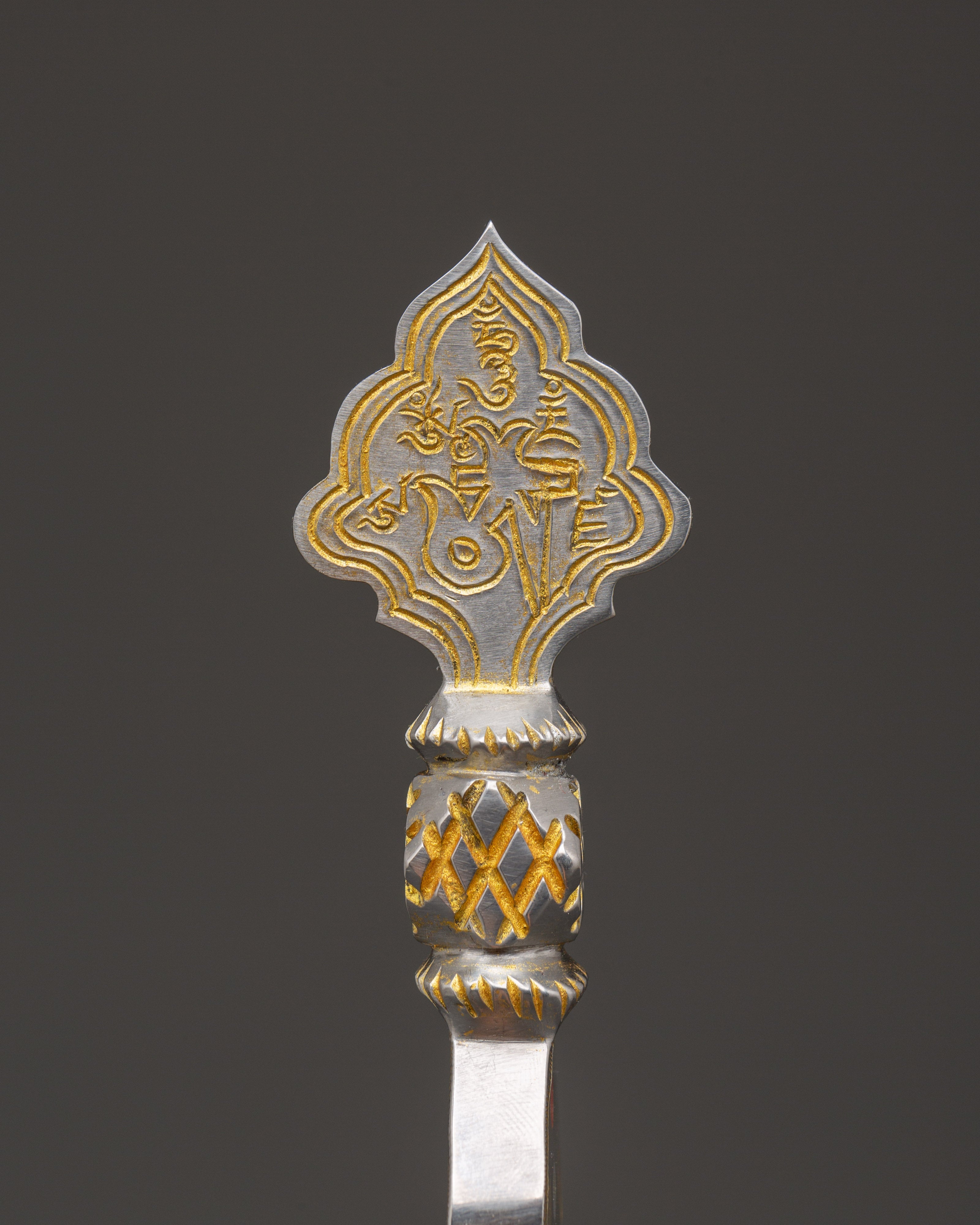 Tantric Ceremonial Set | Emblem and Flat Daru Ritual Tools
