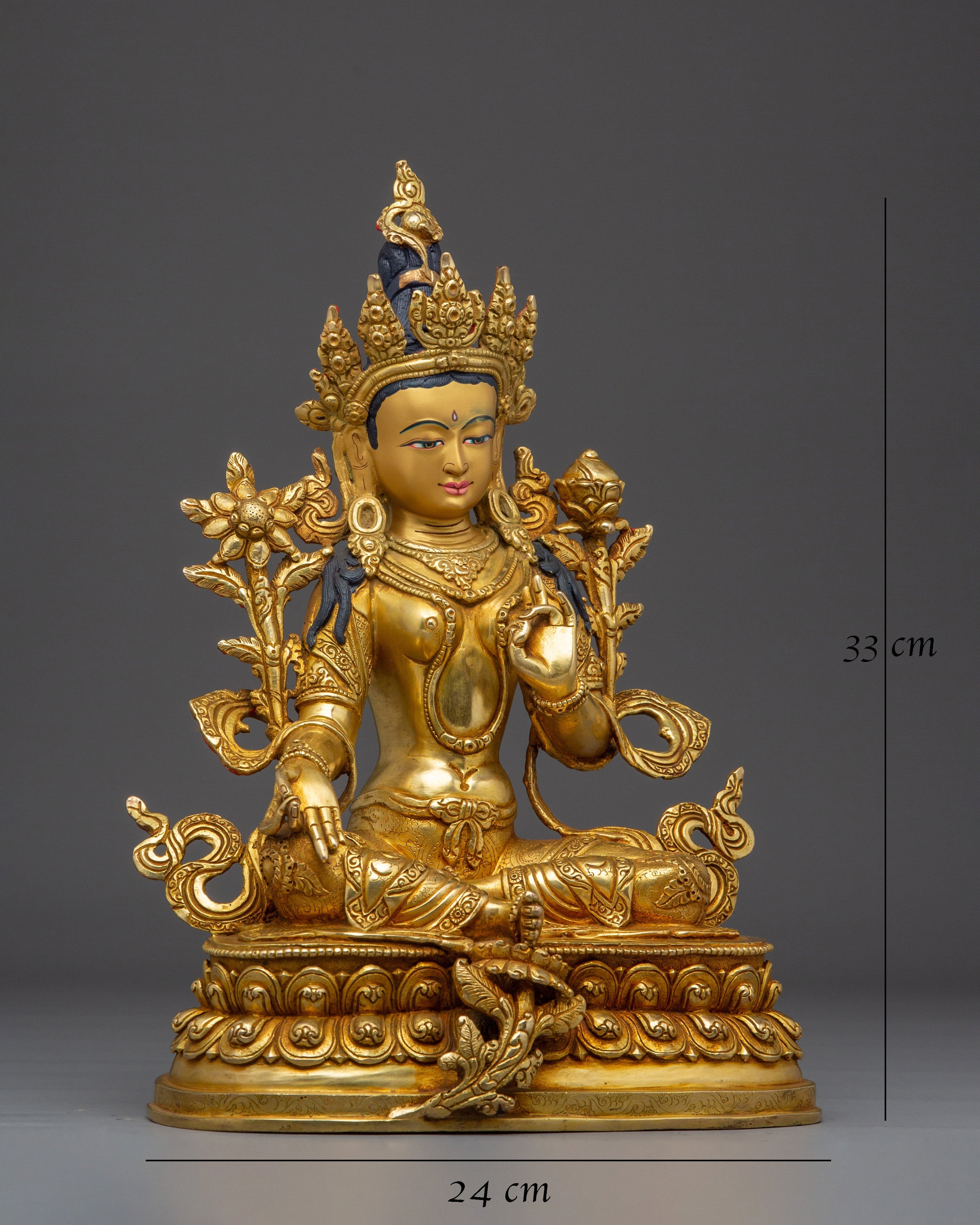 Shyama Tara Decor Statue | Green Tara - Mother of All Buddhas