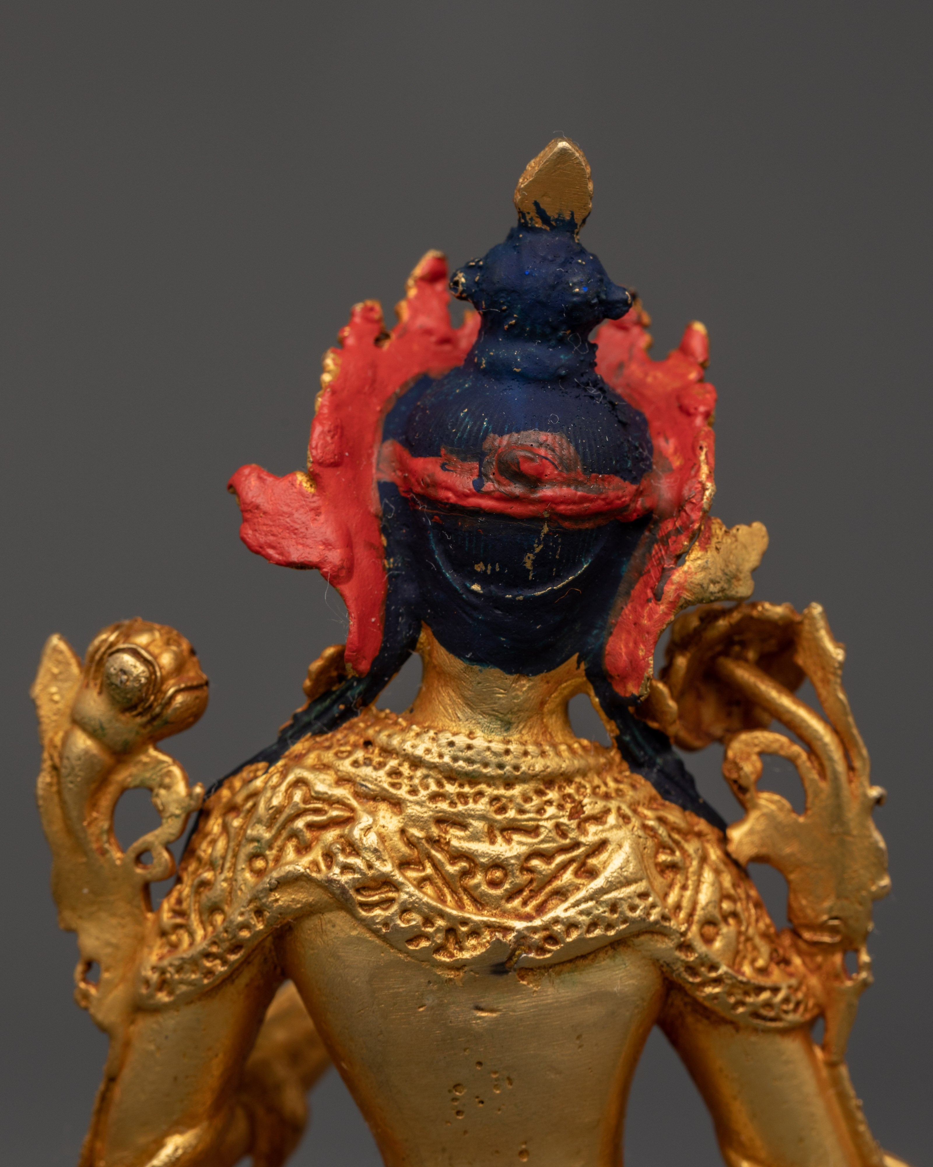 Graceful White Tara Goddess Statue | Handcrafted Gold-Plated Copper