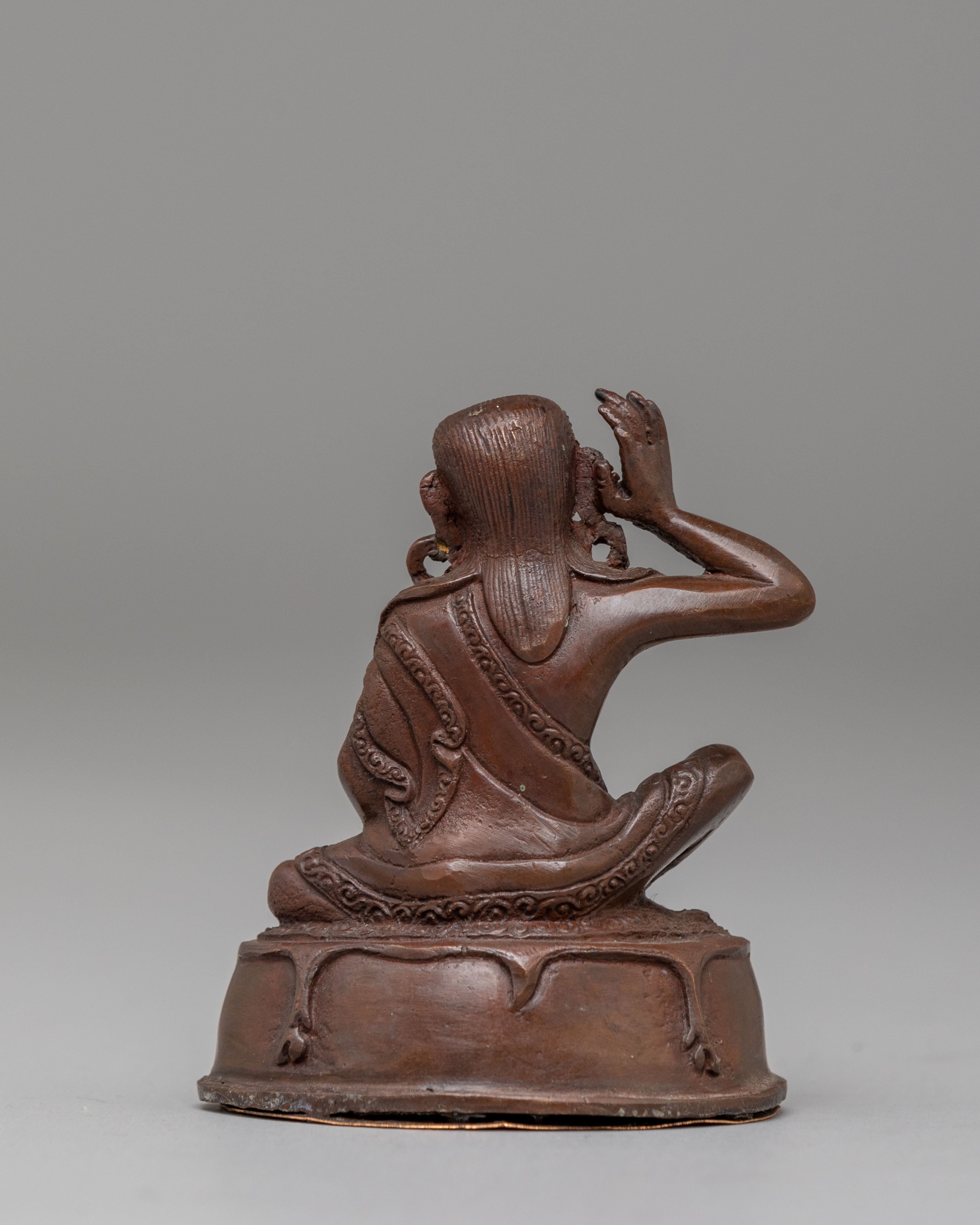 Himalayan Milarepa Sculpture | Spiritual Decor for Meditation