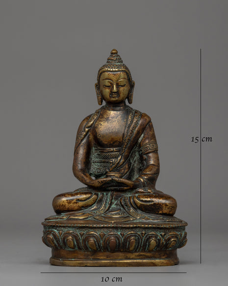 Antique Finished Amitabha Buddha Statue | Symbol of Compassion and Wisdom
