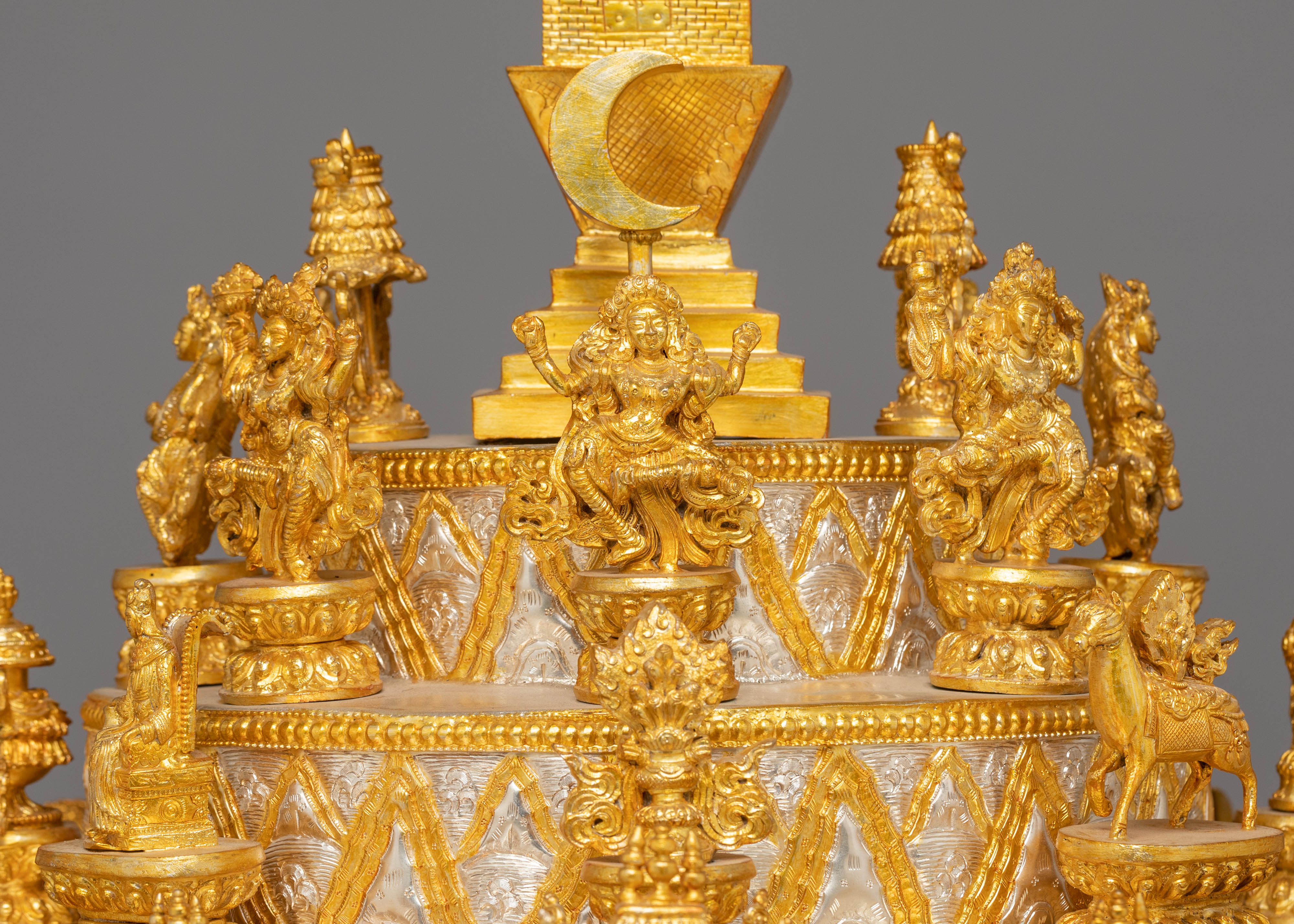 Handmade Electro Gold Plated Mandala for Rituals | Spiritual Art & Altar Decor