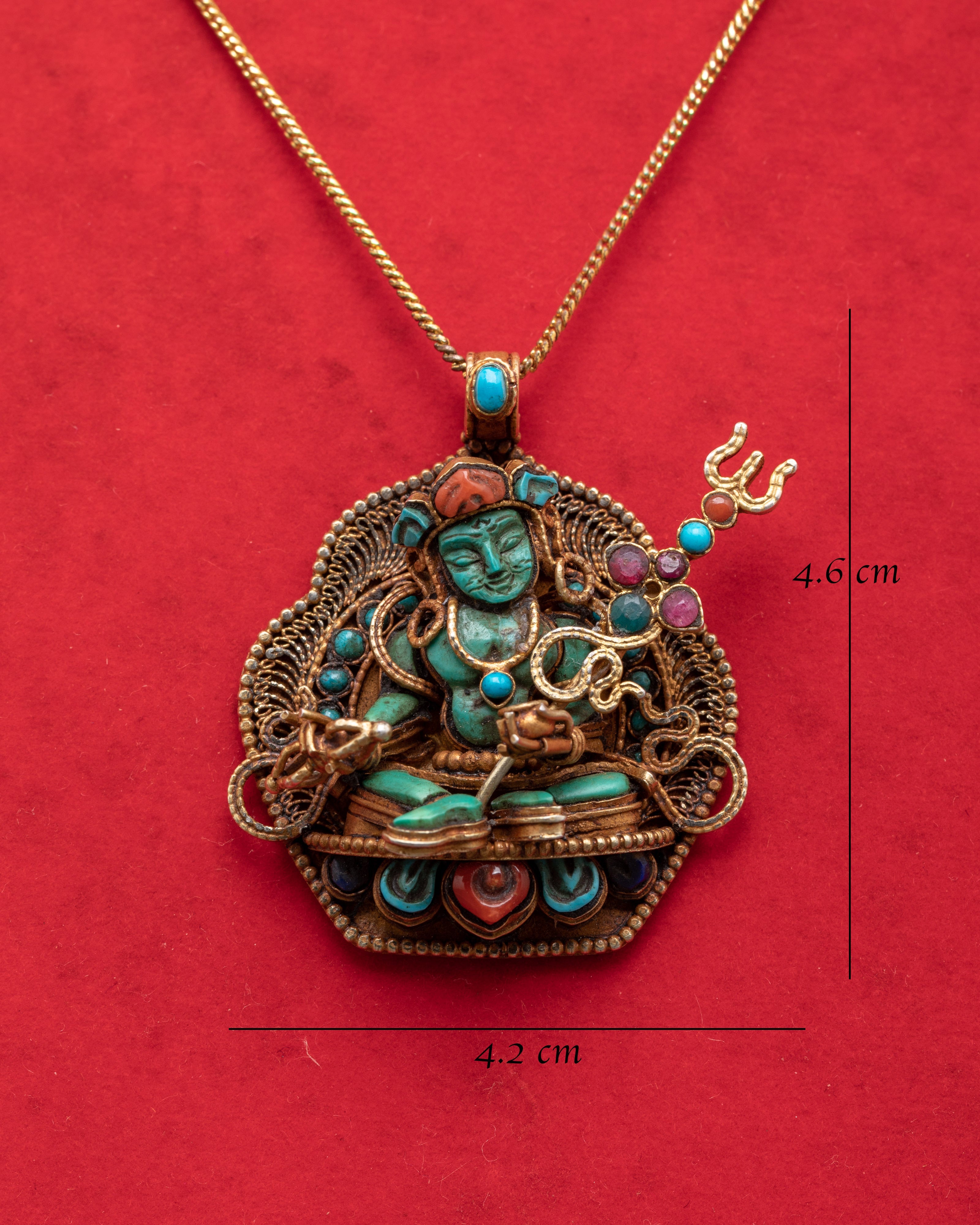 Guru Rinpoche Silver Locket | Tibetan Buddhist Precious Guru