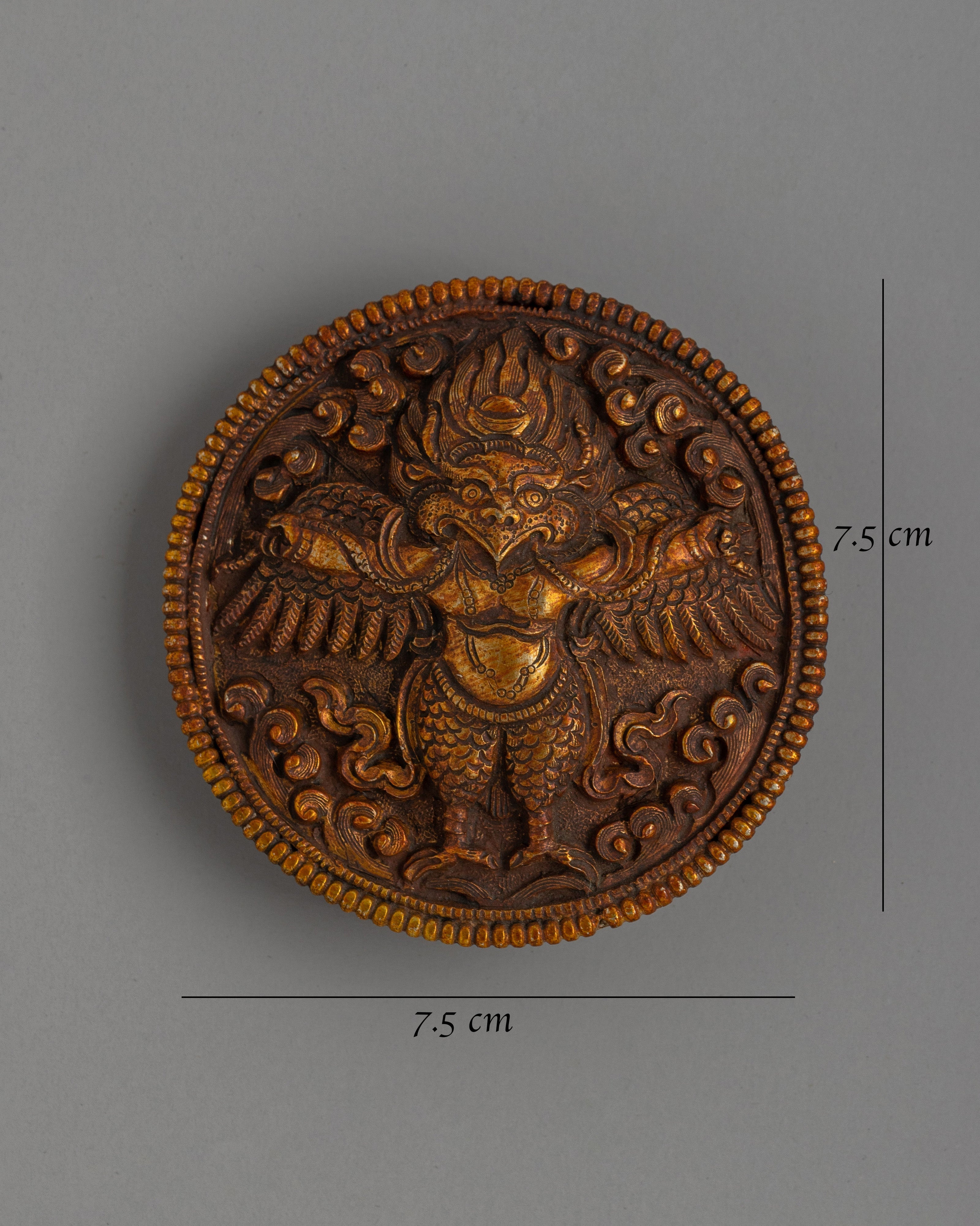 Gold-Plated Garuda Belt Buckle | Symbol of Strength and Protection