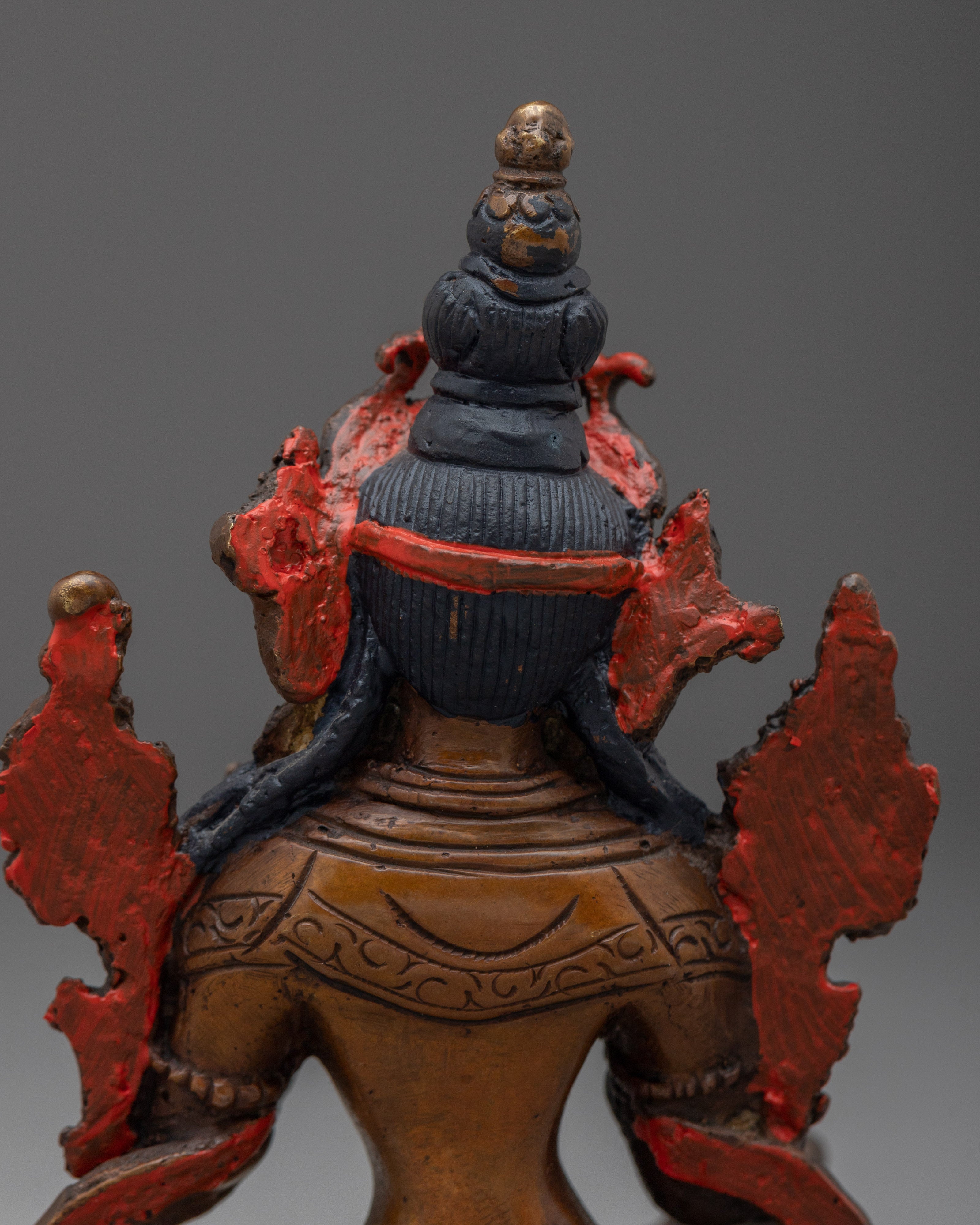 Compassionate Green Tara | Sacred Handcrafted Copper Statue