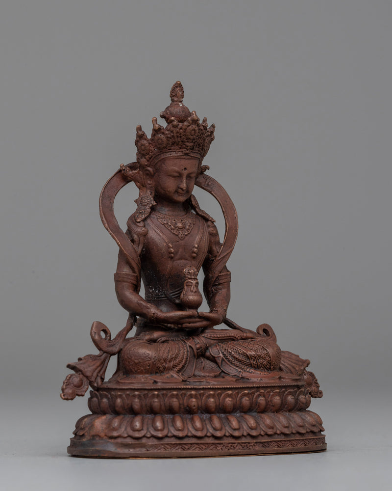 Amitayus Buddha of Long Life Sculpture | Tibetan Deity of Longevity, Health & Prosperity