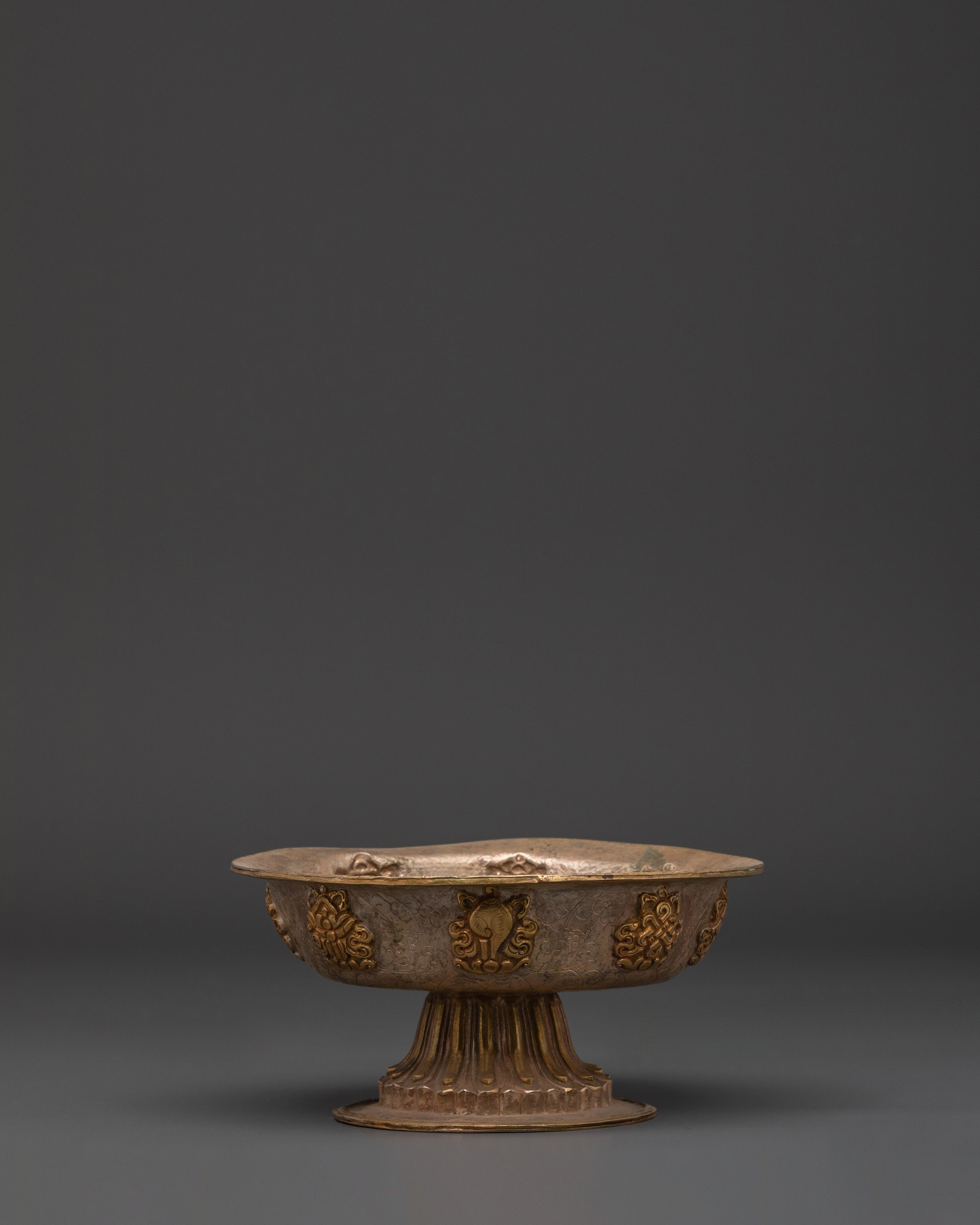 Traditional Serkyem Offering Set | Tibetan Ritual Offering Vessel