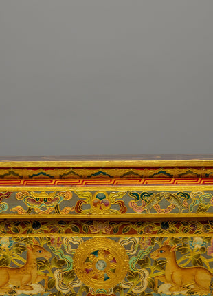 Foldable Buddhist Table (Chokchi) | Wooden Altar Table for Rituals