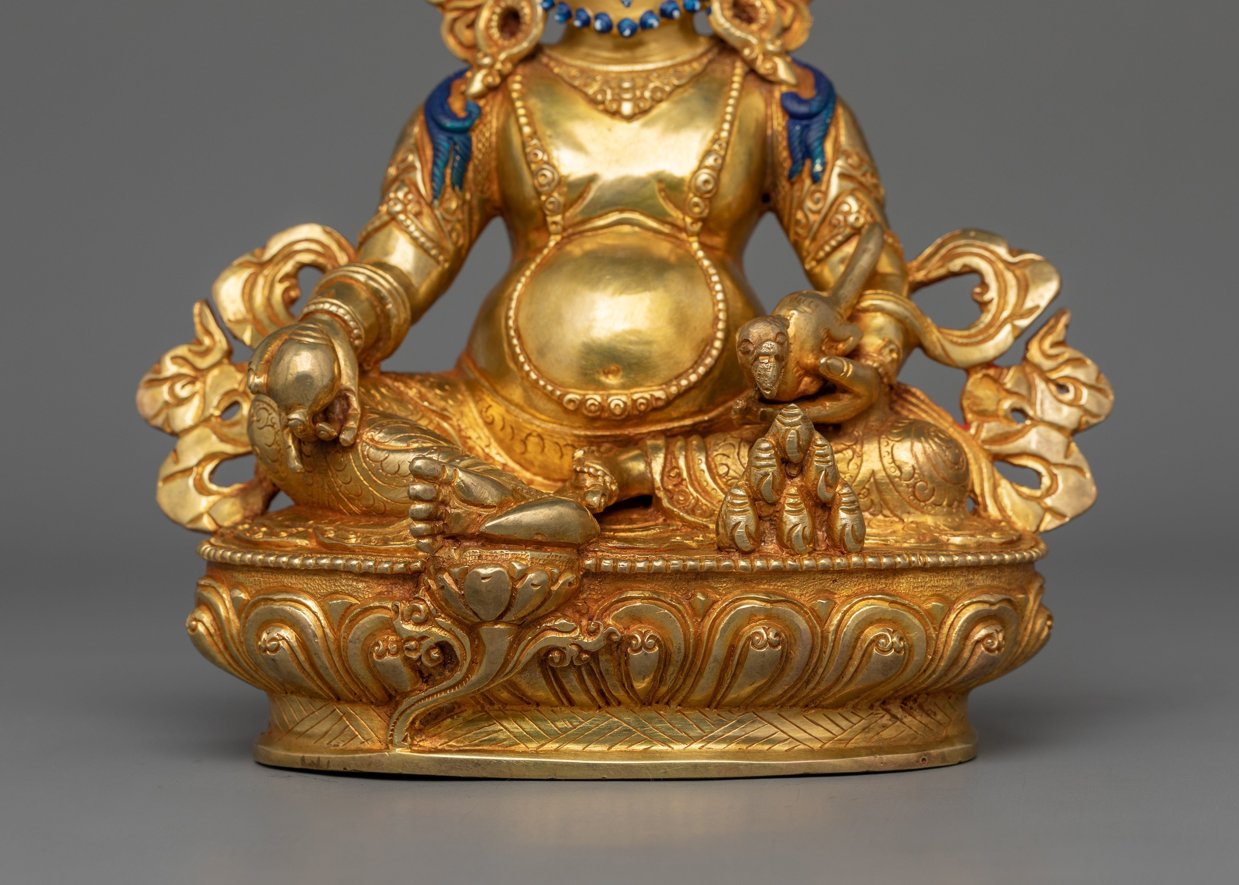 Handmade Wealth God Dzambhala Statue | The Buddhist Deity of Wealth