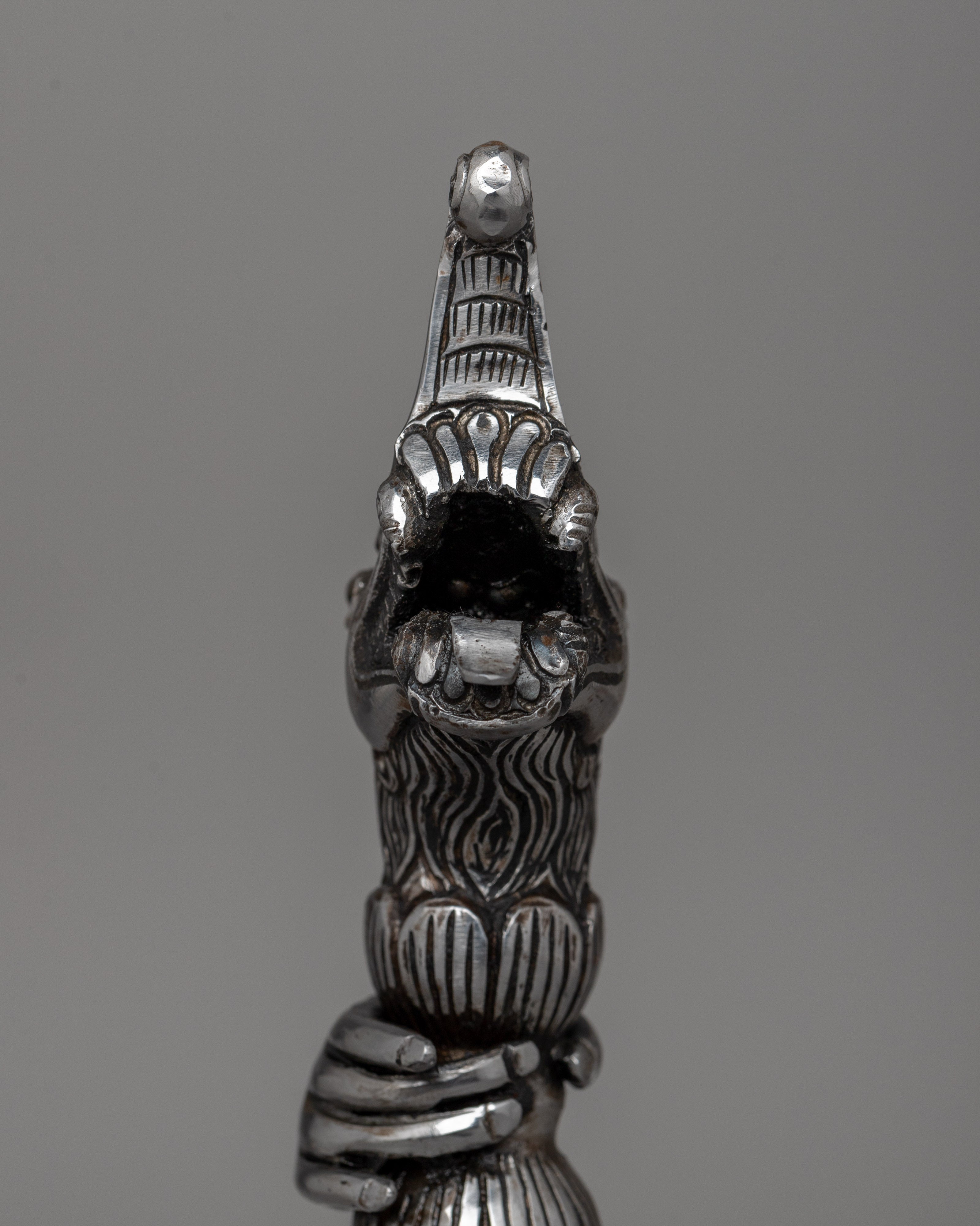 Tibetan Phurba with Intricate Hand-Carved Details | Symbol of Spiritual Protection