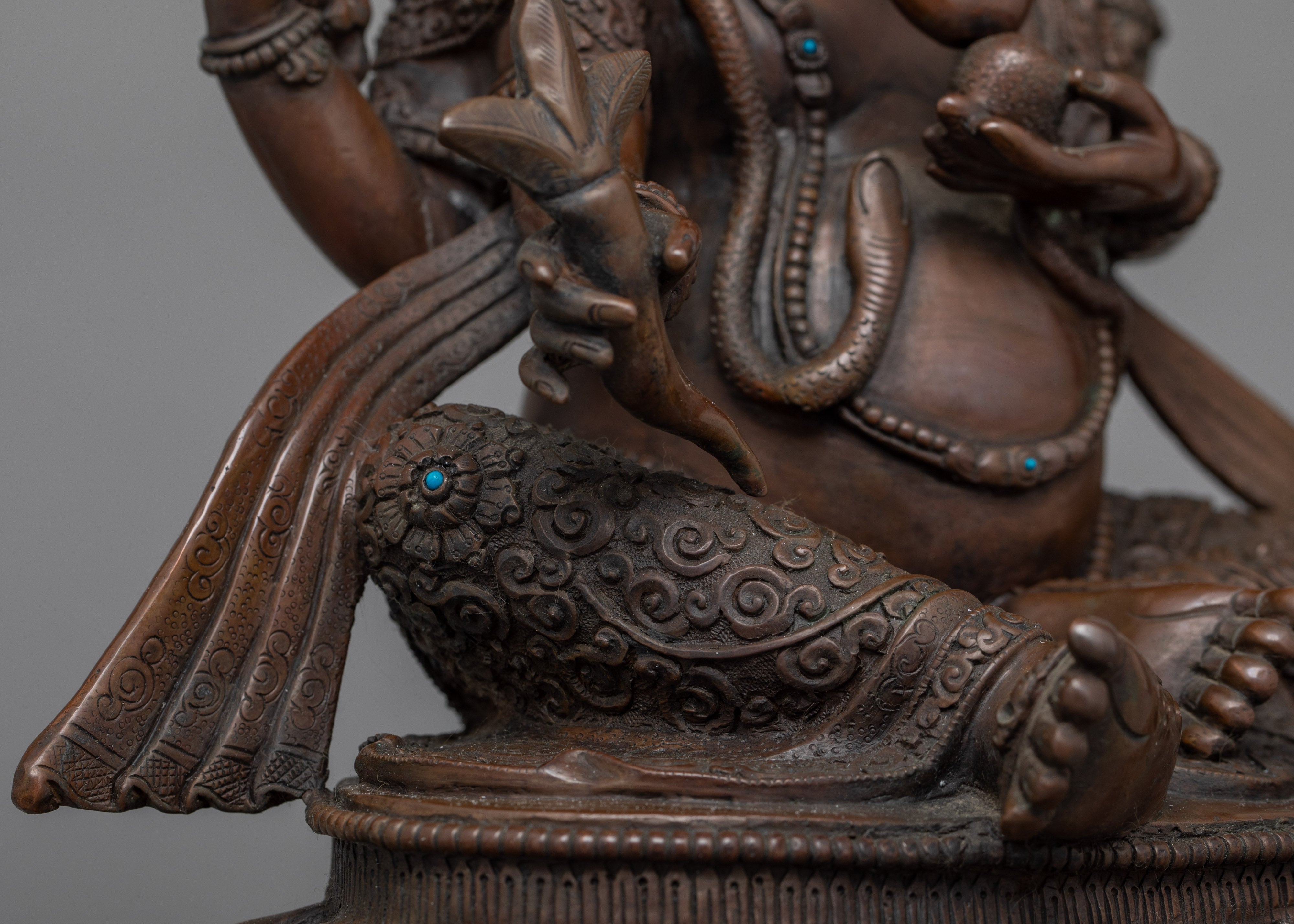 Lord Ganesh Remover of Obstacles Sculpture | Hindu Elephant God for Temple Altar Decor