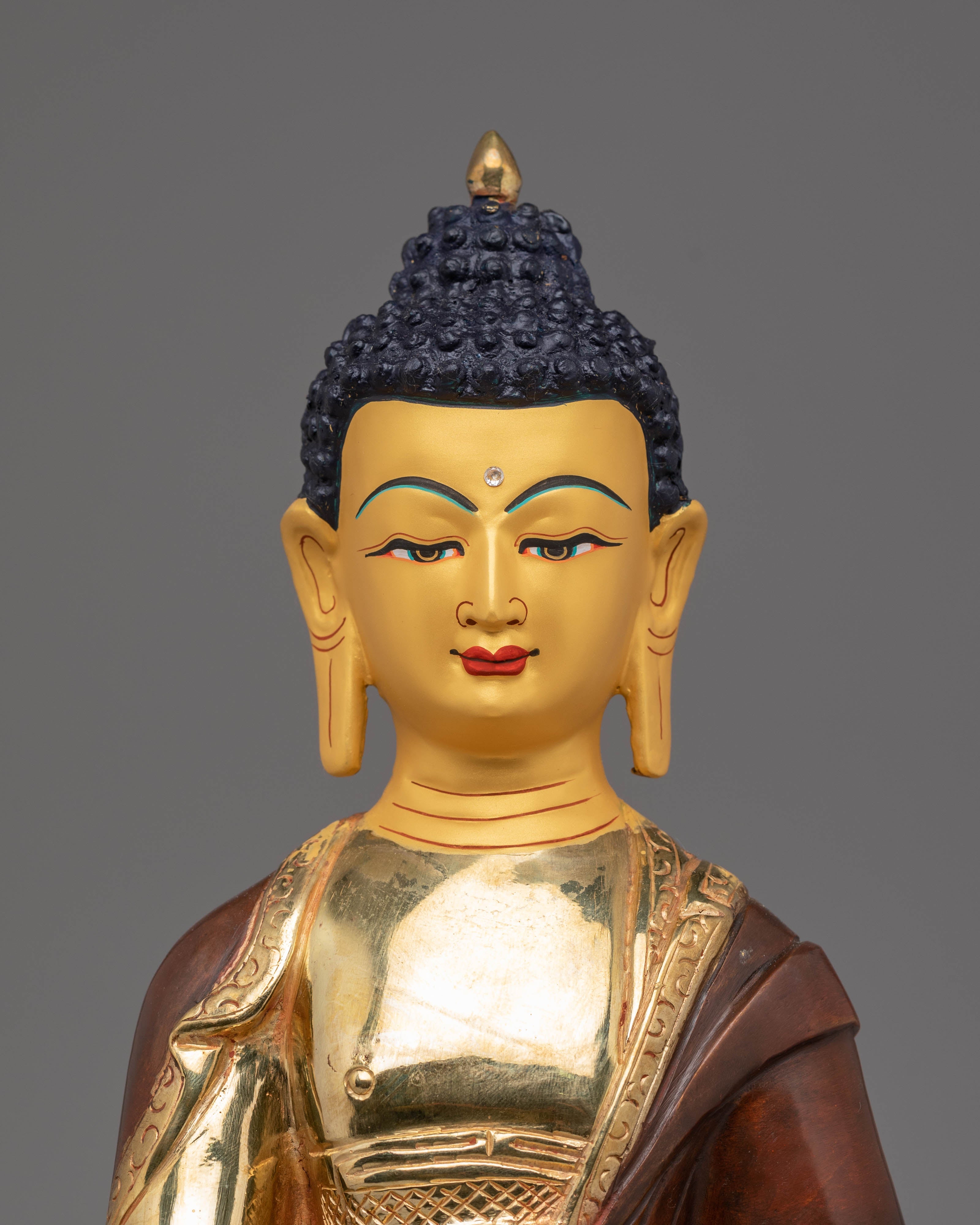 Handmade Copper Statue of Shakyamuni Buddha | Symbol of Enlightenment