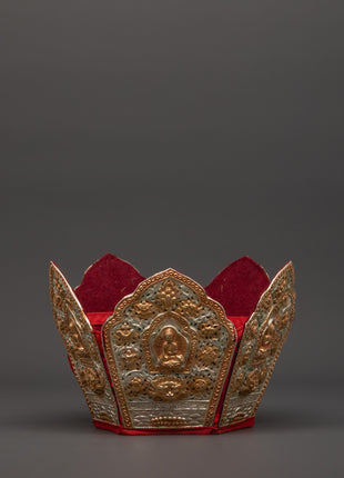 Set of 5 Dhyani Buddha Statues with Five-Point Crowns