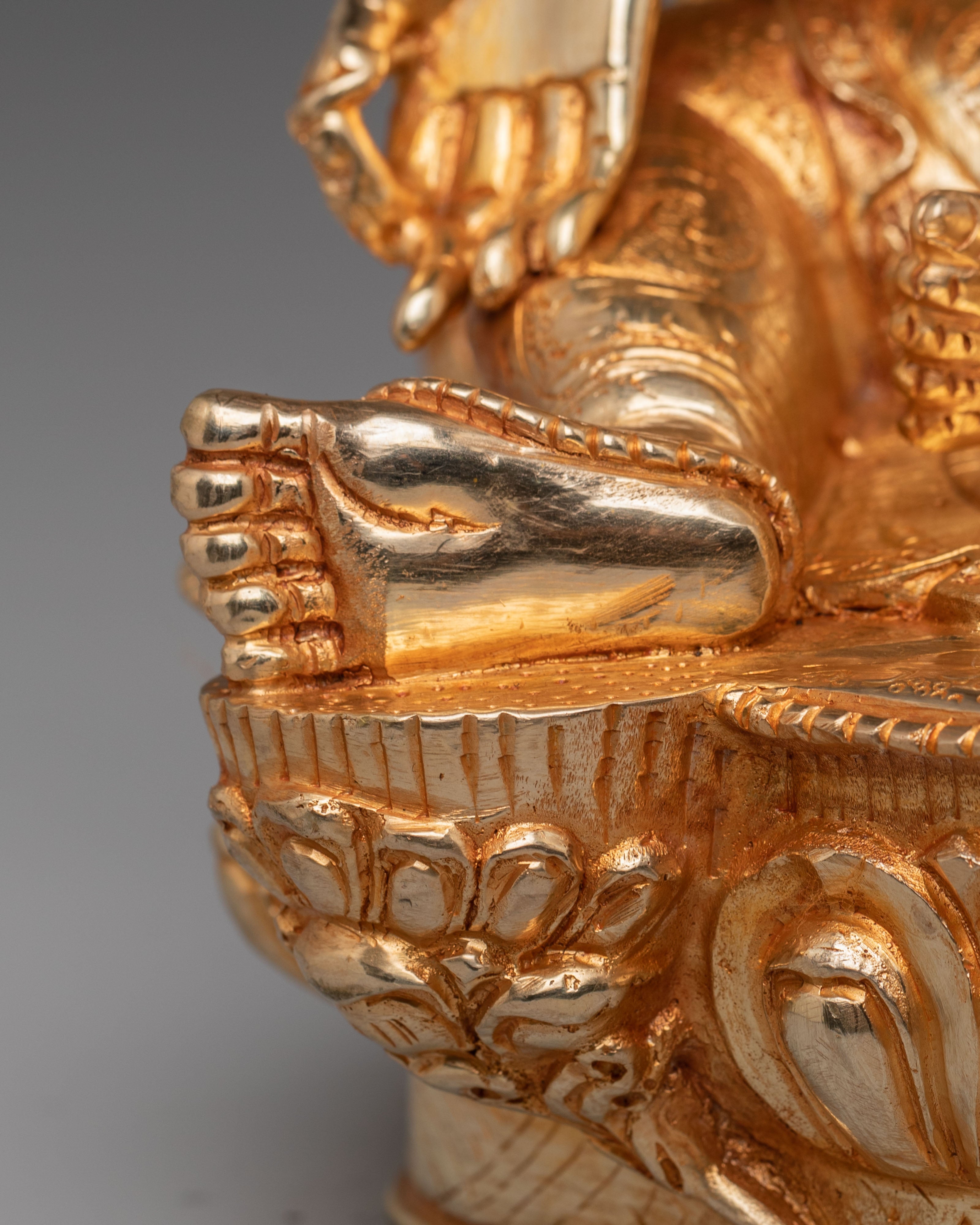 Handmade Green Tara Deity Sculpture | Tibetan Goddess of Compassion