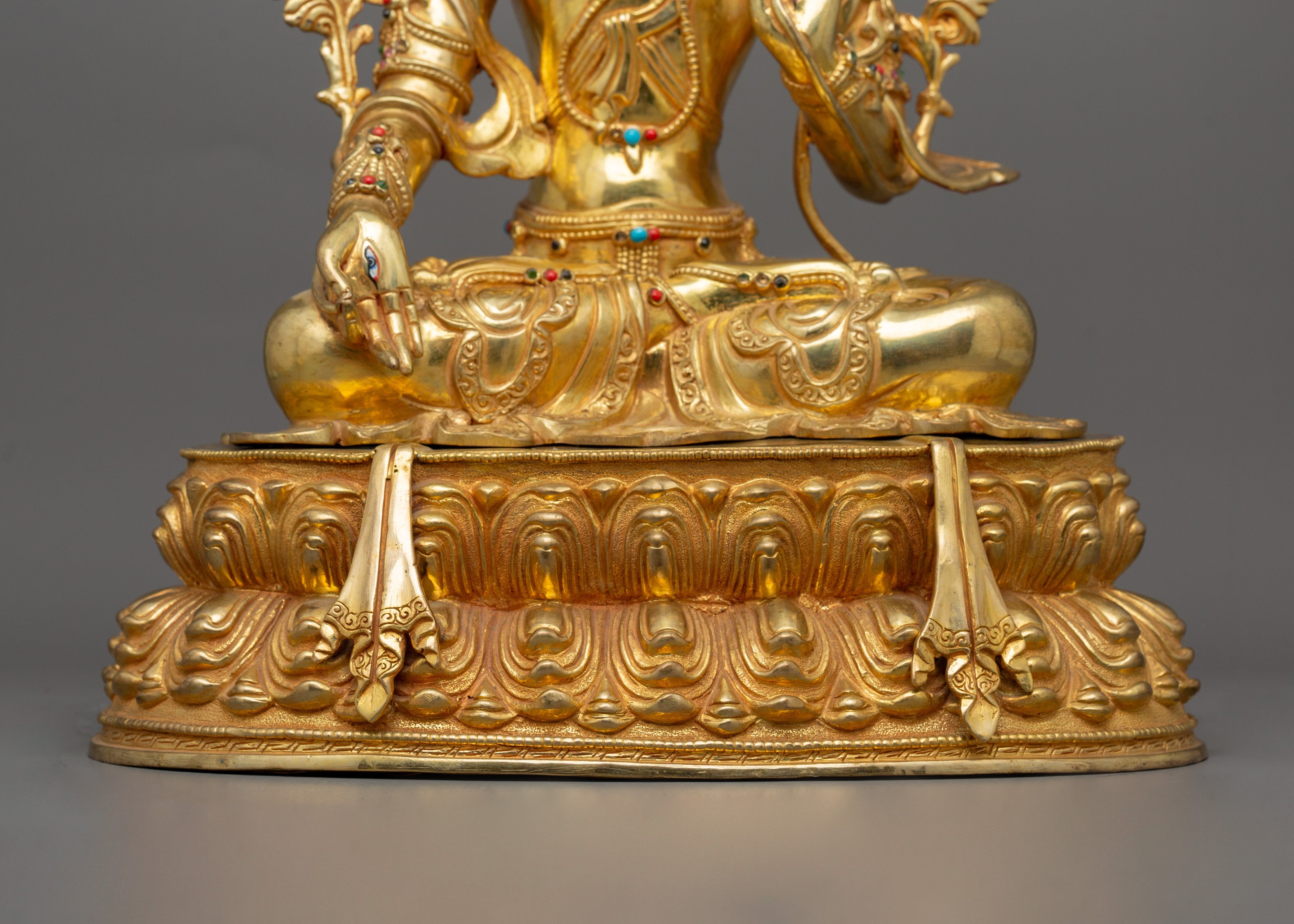 Tibetan Statue of White Tara Compassion Deity | Handcrafted Sita Tara