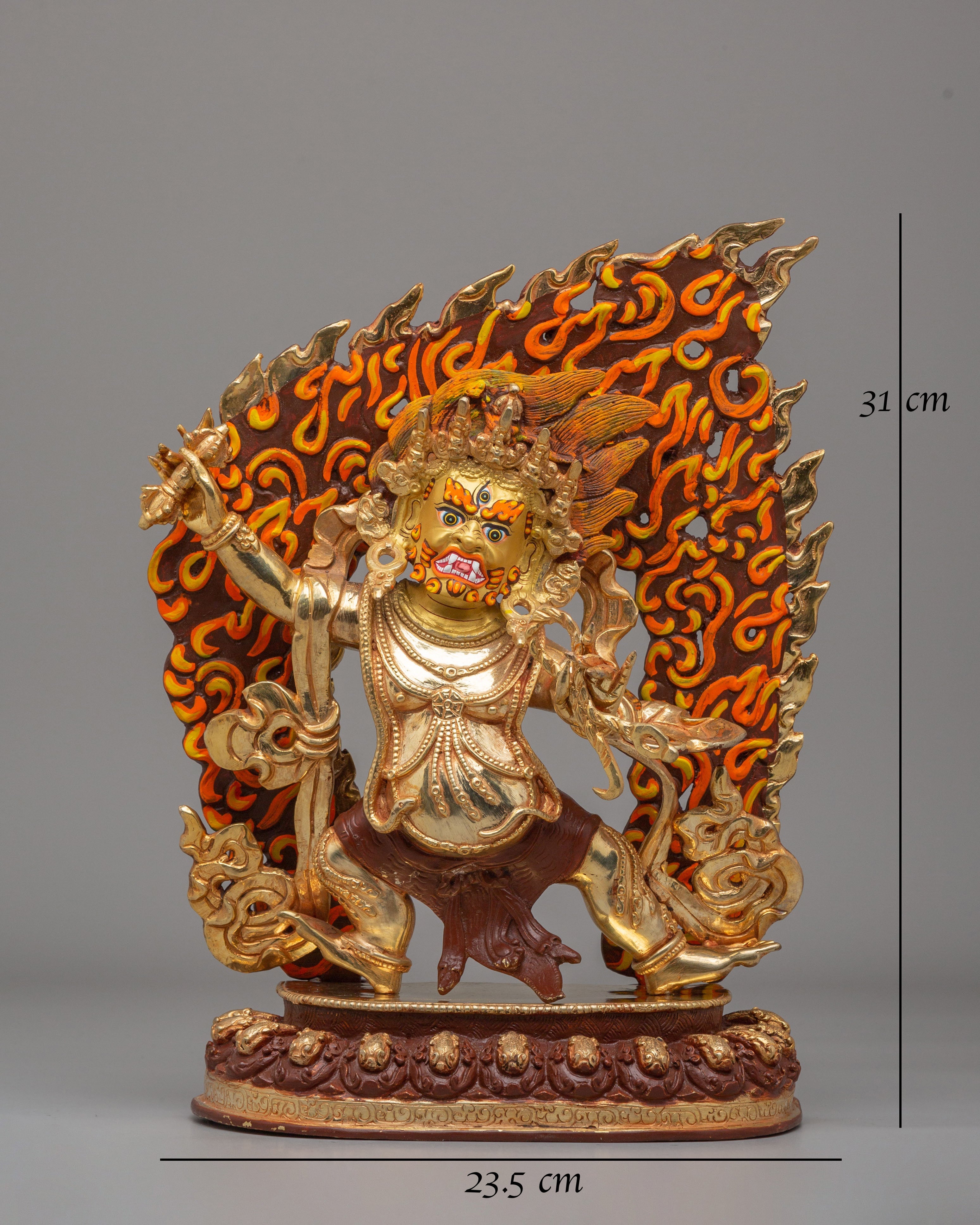 Tibetan Power Deity Vajrapani Statue | Guardian of Dharma