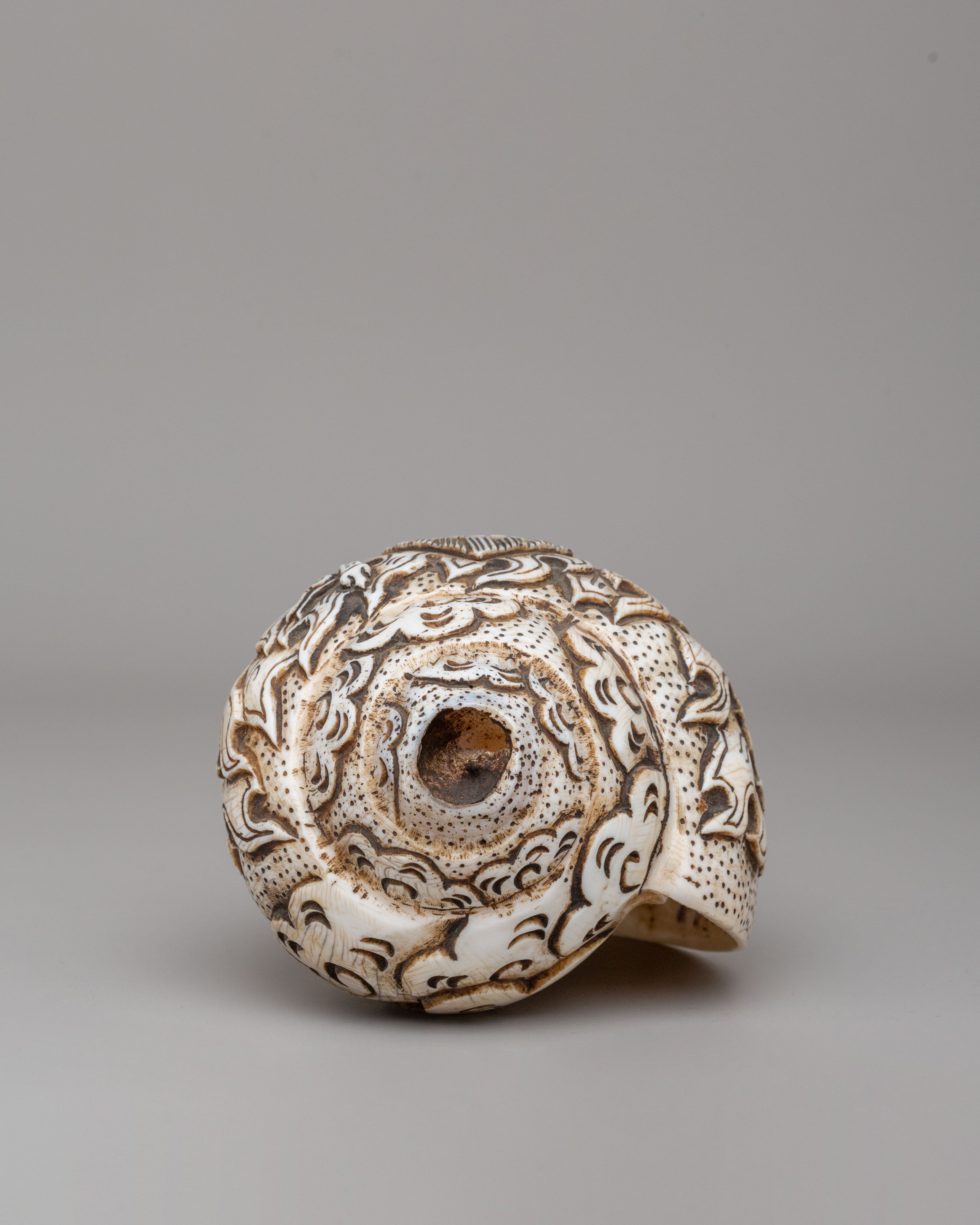 Mahakala Ritual Conch | Sacred Buddhist Ritual Shell