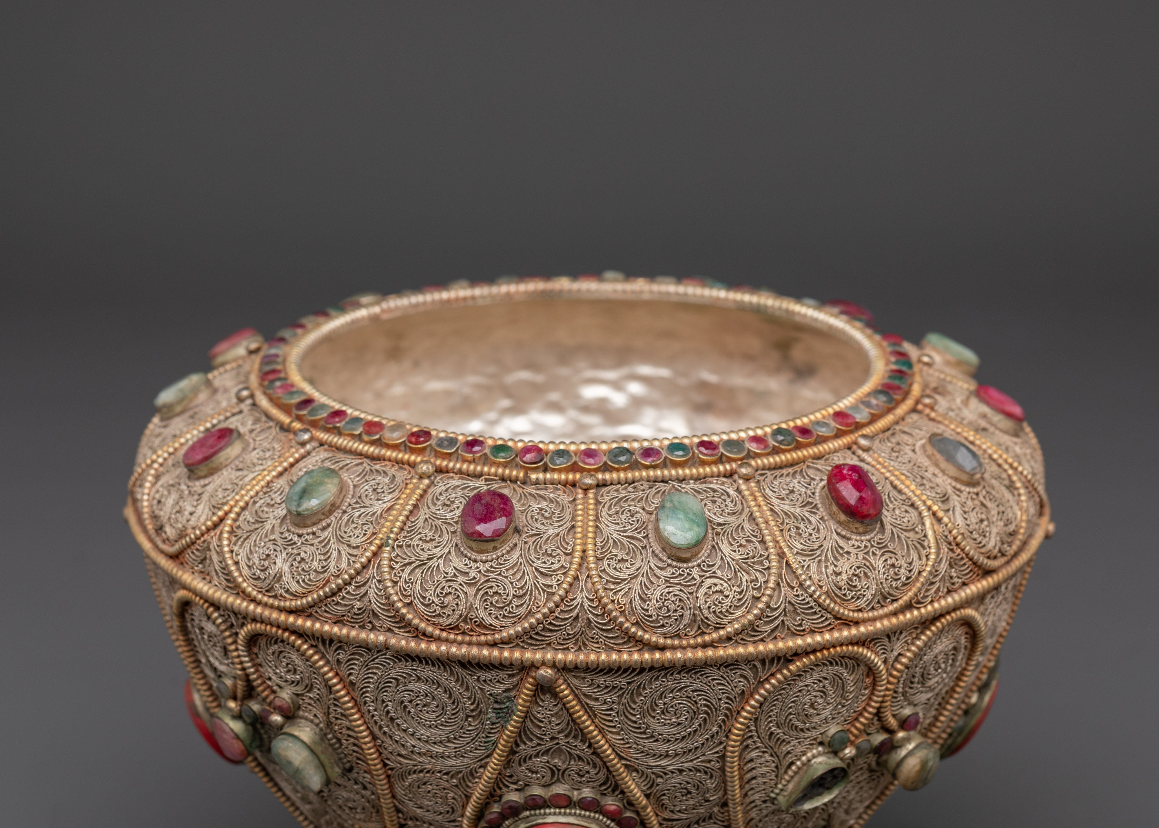 Ritual Rice Pot | Tibetan Altar Decor