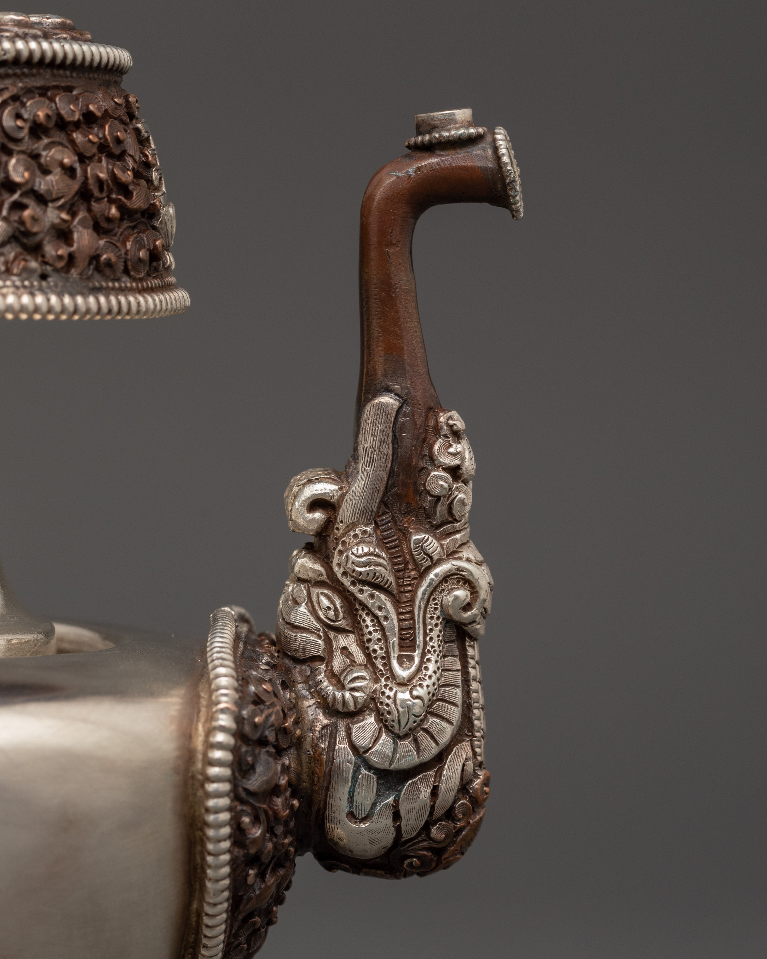 Oxidized Copper Water Vase Bhumba set |  Sacred Temple Decor