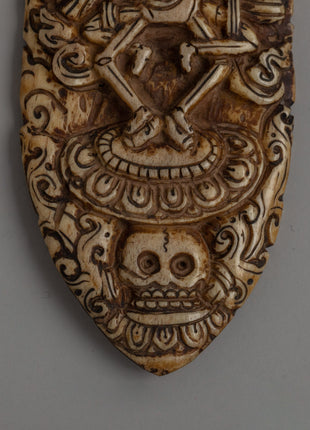 Citipati Carved Apron | Artisan Spiritual Bone Carving