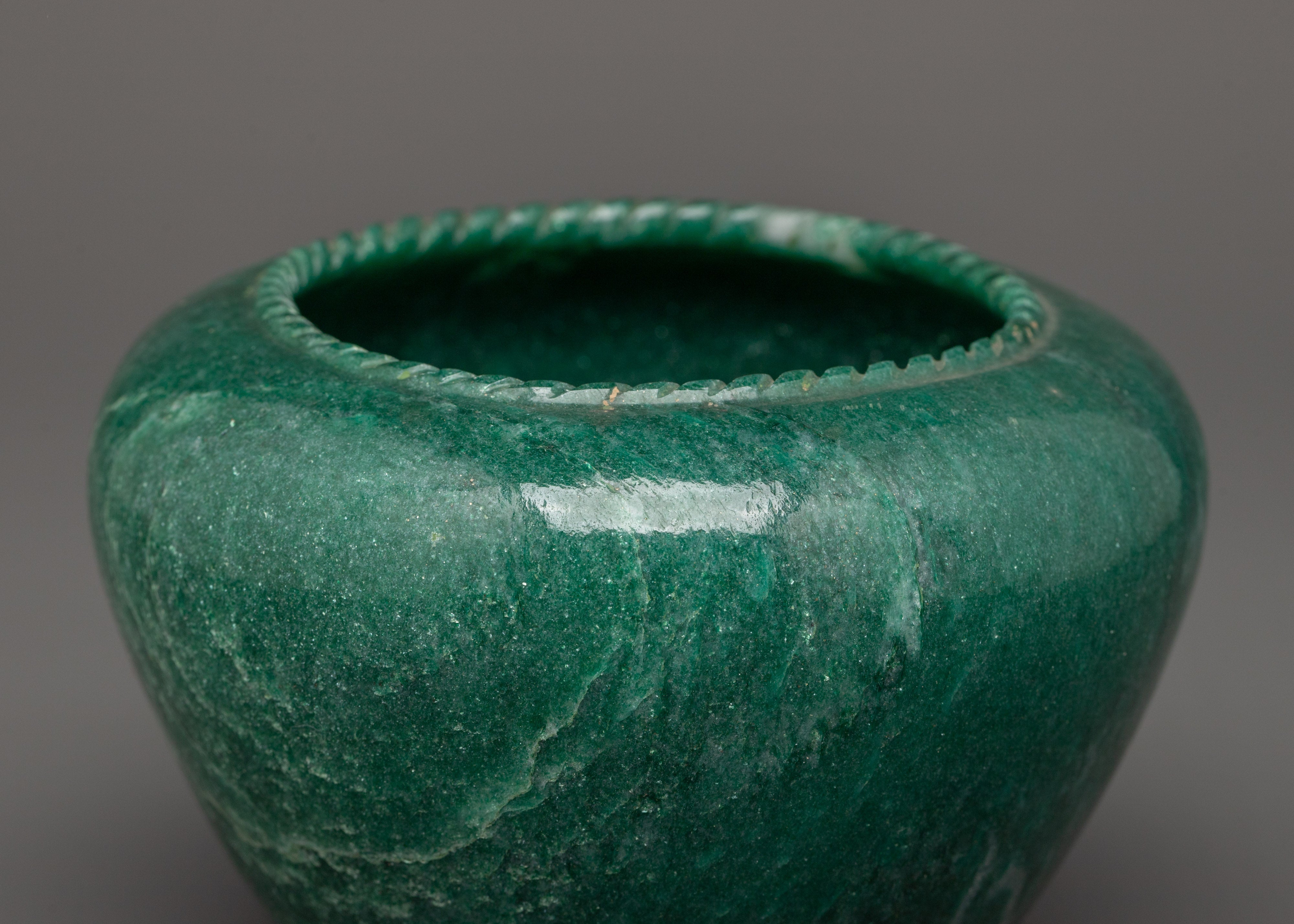 Jade Stone Golpa Ritual Bowl | Traditional Craft