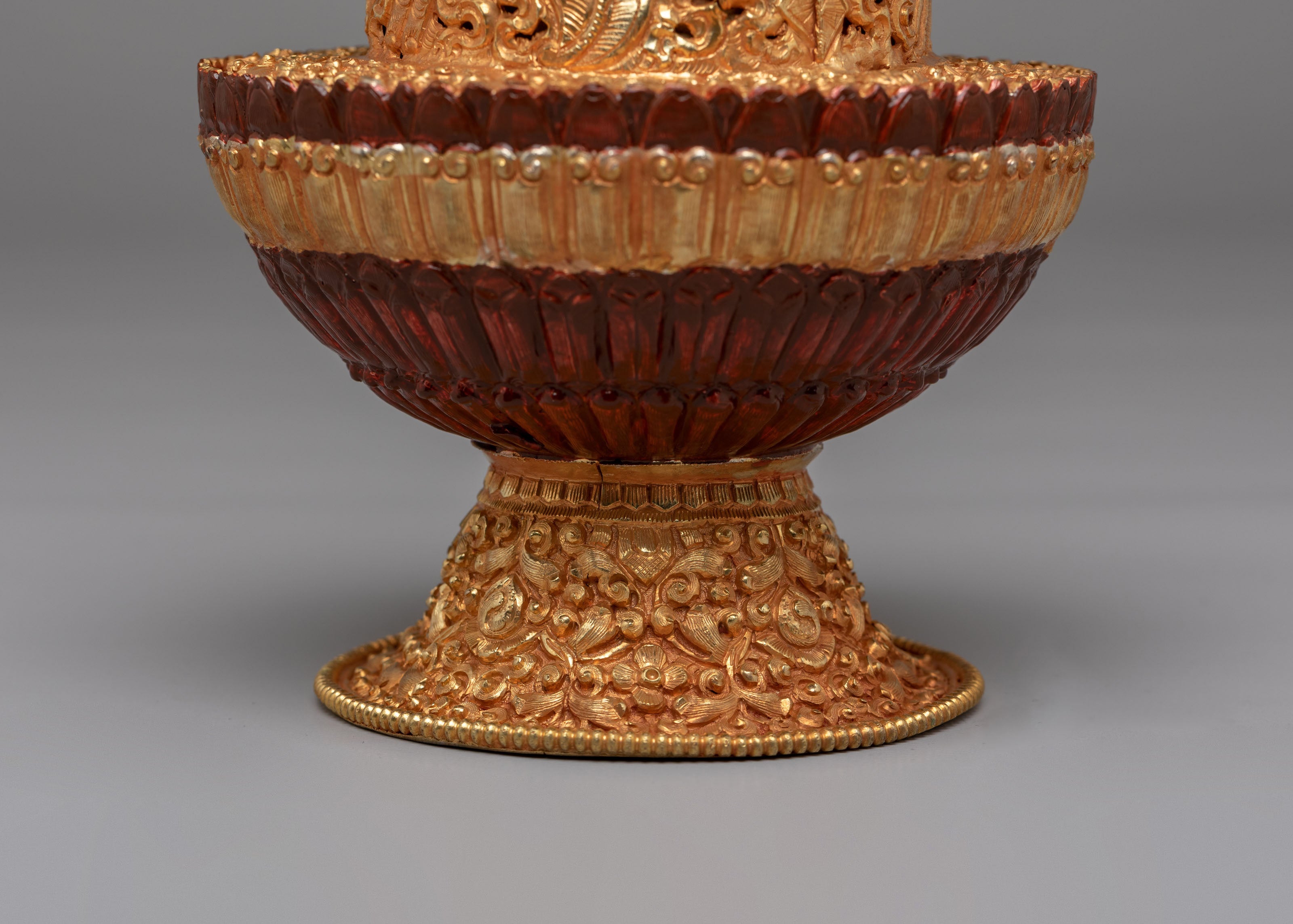 Himalayan Offering Rice Pot | Sacred Ritual Vessel for Altar Offerings