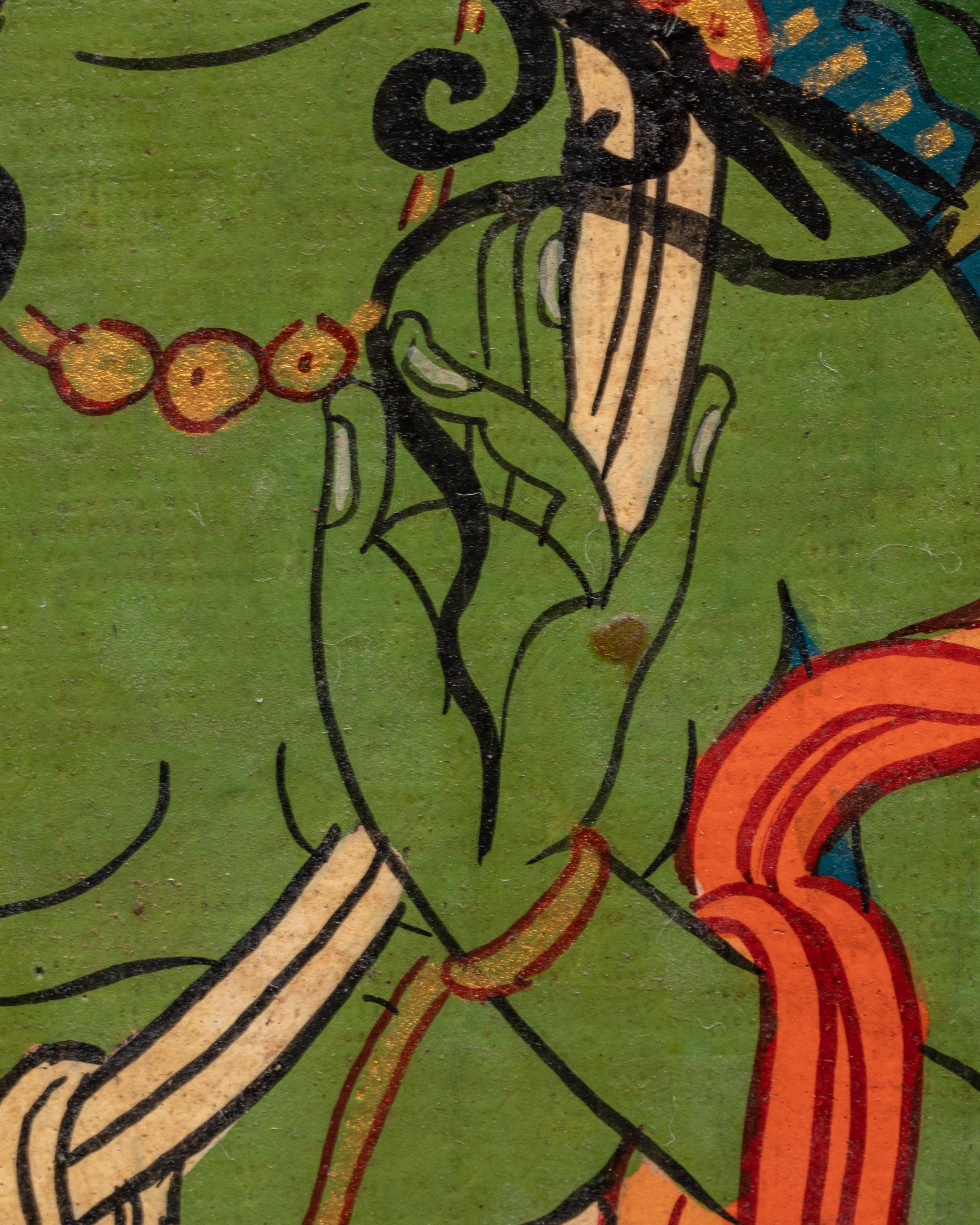 Tibetan Green Tara Wall Hanging | Handcrafted Buddhist Wall Art