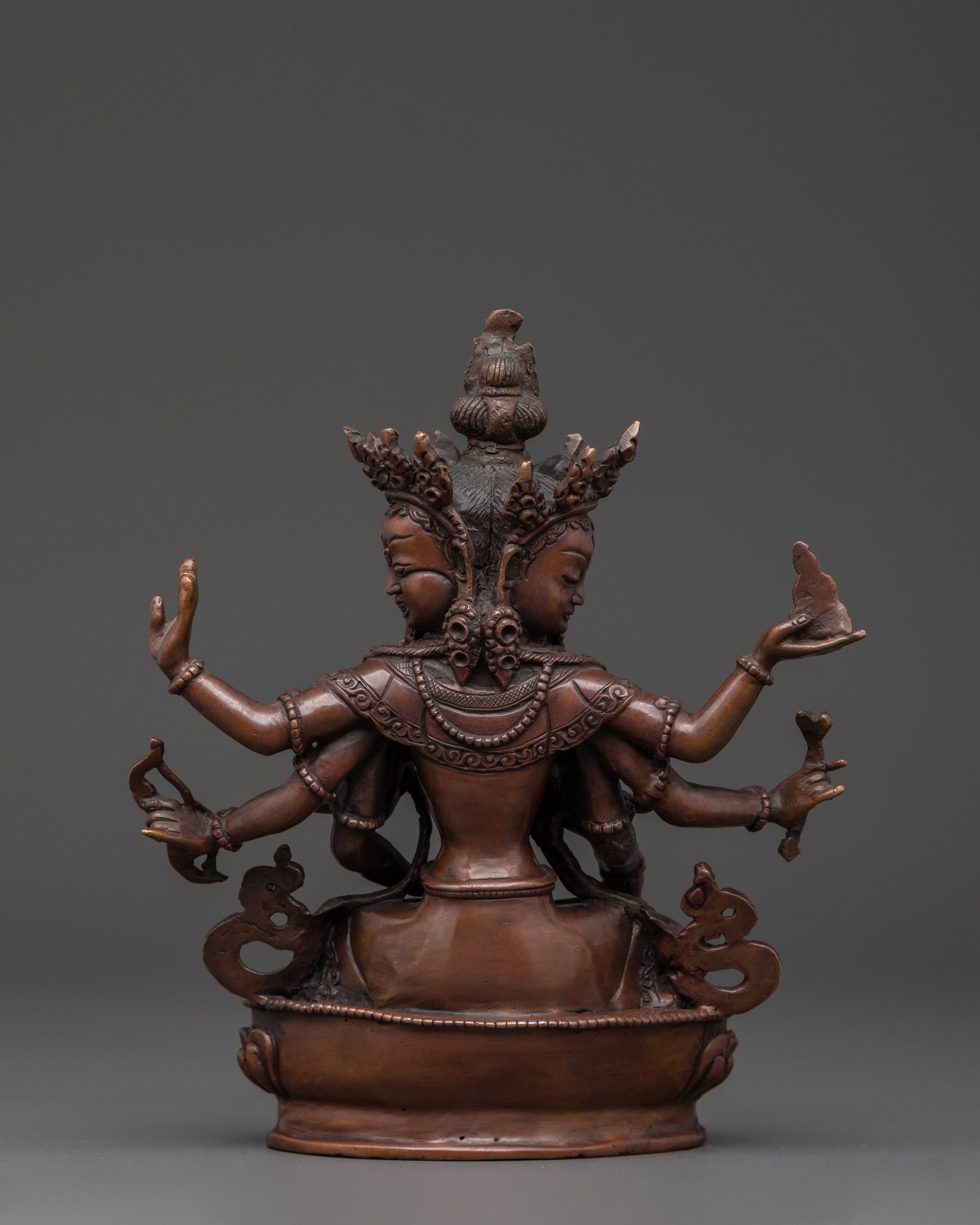 Copper Oxidized Namgyalma Statue | Tibetan Buddhist Deity Statue