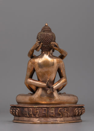 Tibetan Samantabhadra Yab-Yum Statue | Buddhist meditation decor