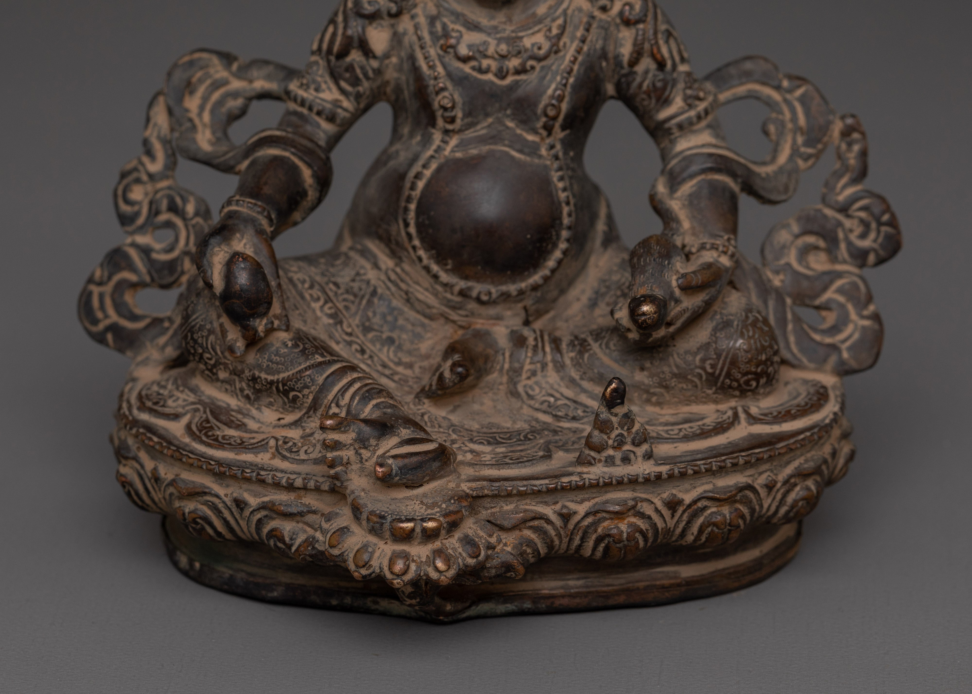 Handcrafted Deity of Fortune "Dzambhala Statue" | Wealth Deity