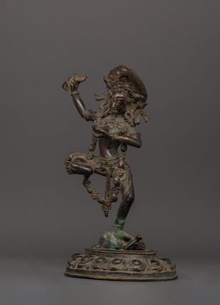 Dorje Phagmo Antique Figure | Bronze Vajravarahi Deity Statue
